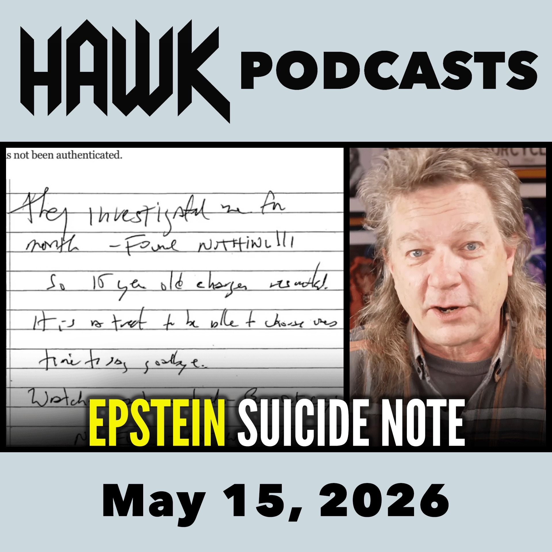 Epstein Suicide Note