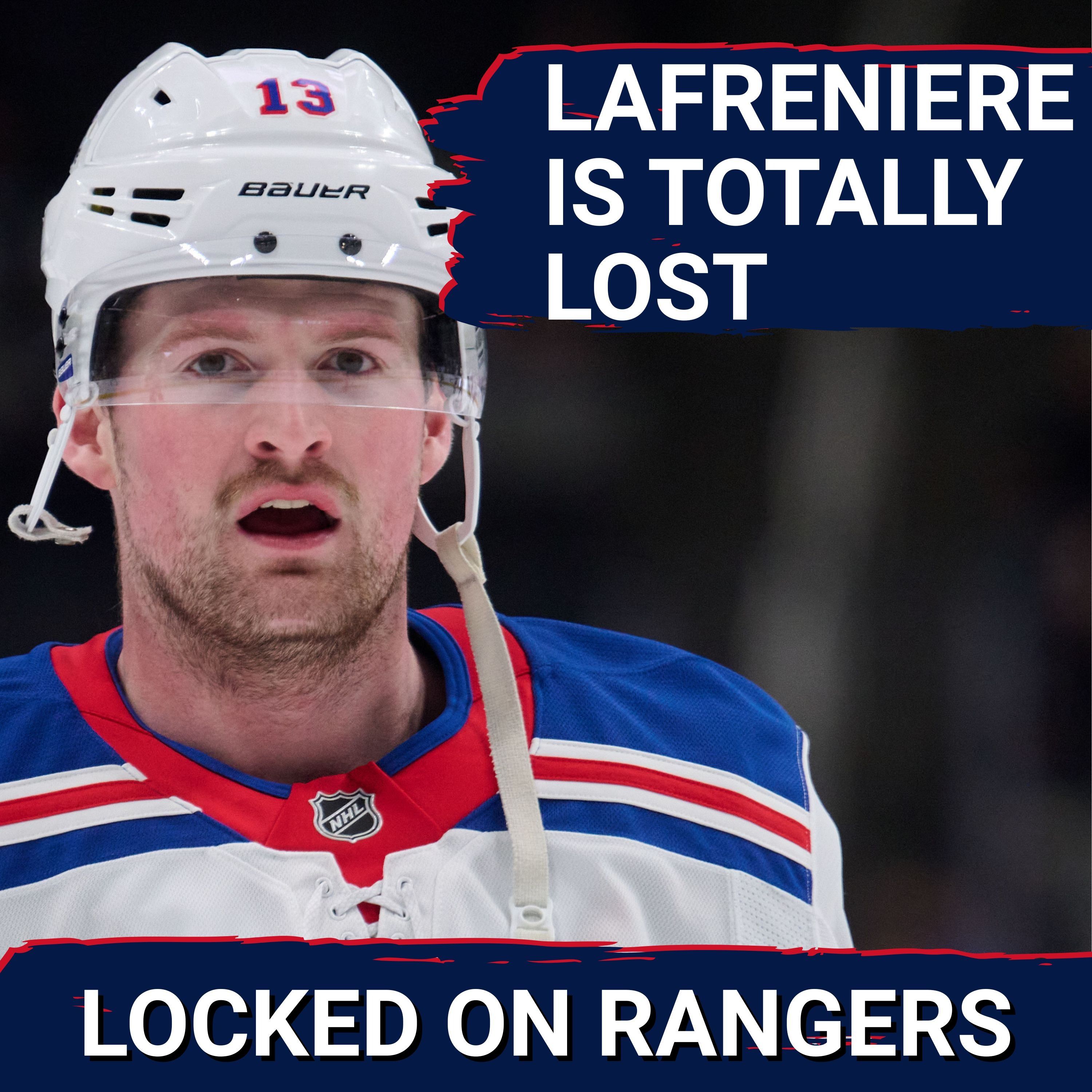 Lafreniere is LOST, Rangers BRUTAL in 5-1 loss to the Flames, Othmann scuffles in season debut