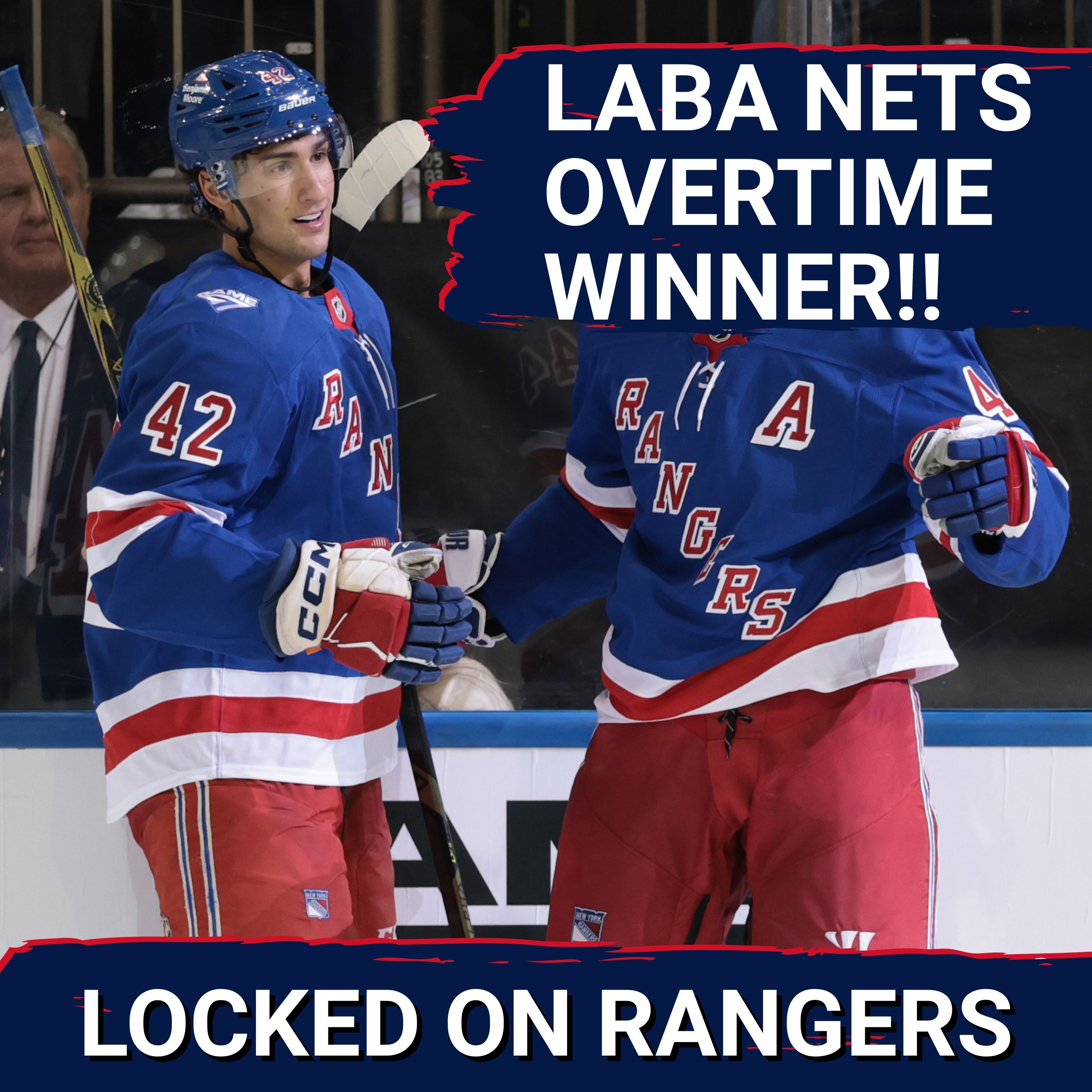 Noah Laba bags overtime winner against Islanders! | J.T. Miller injury update | Rangers cut 10 players!