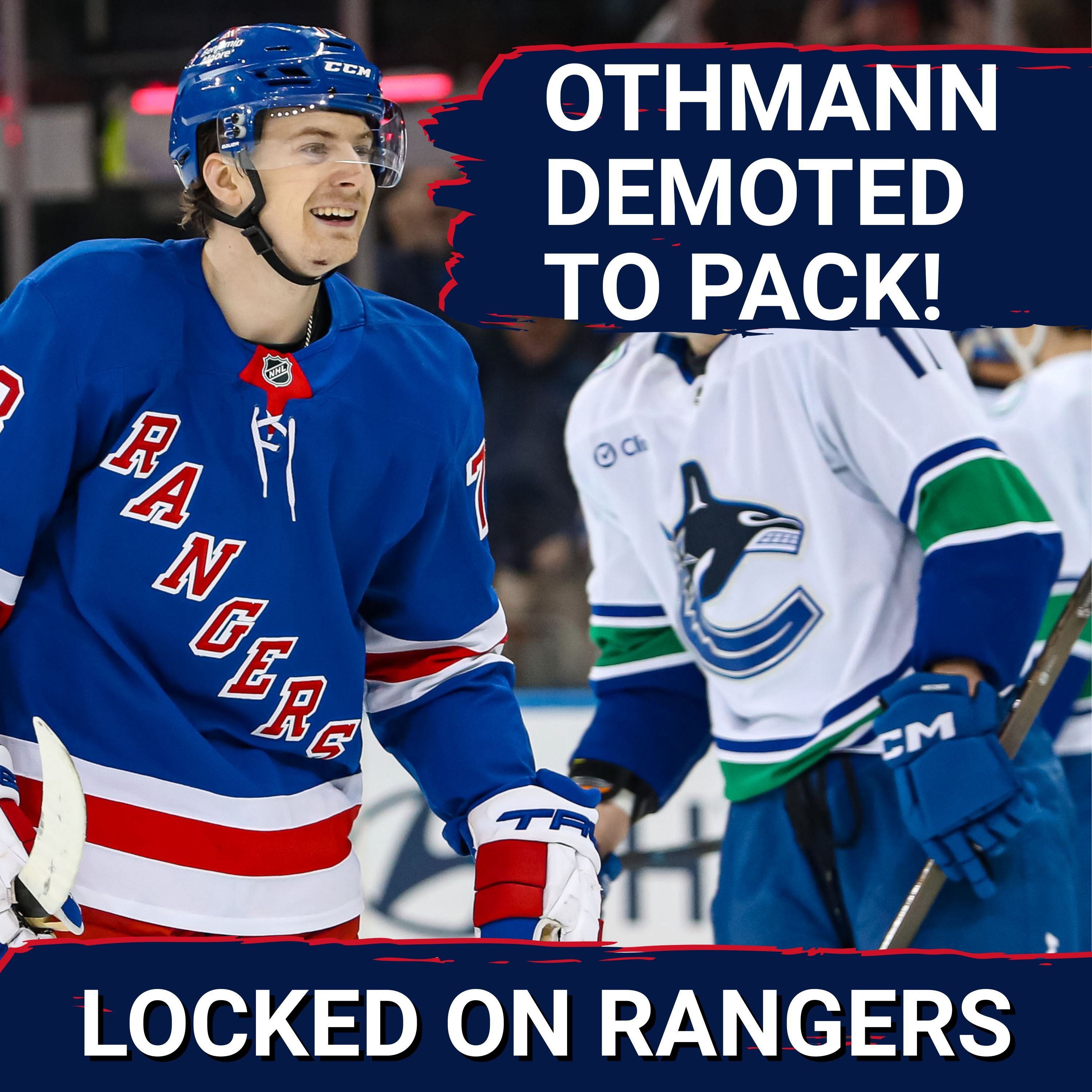 Brennan Othmann DEMOTED by Rangers, sent back to AHL!! End of the line?? Jaroslav Chmelar called up!