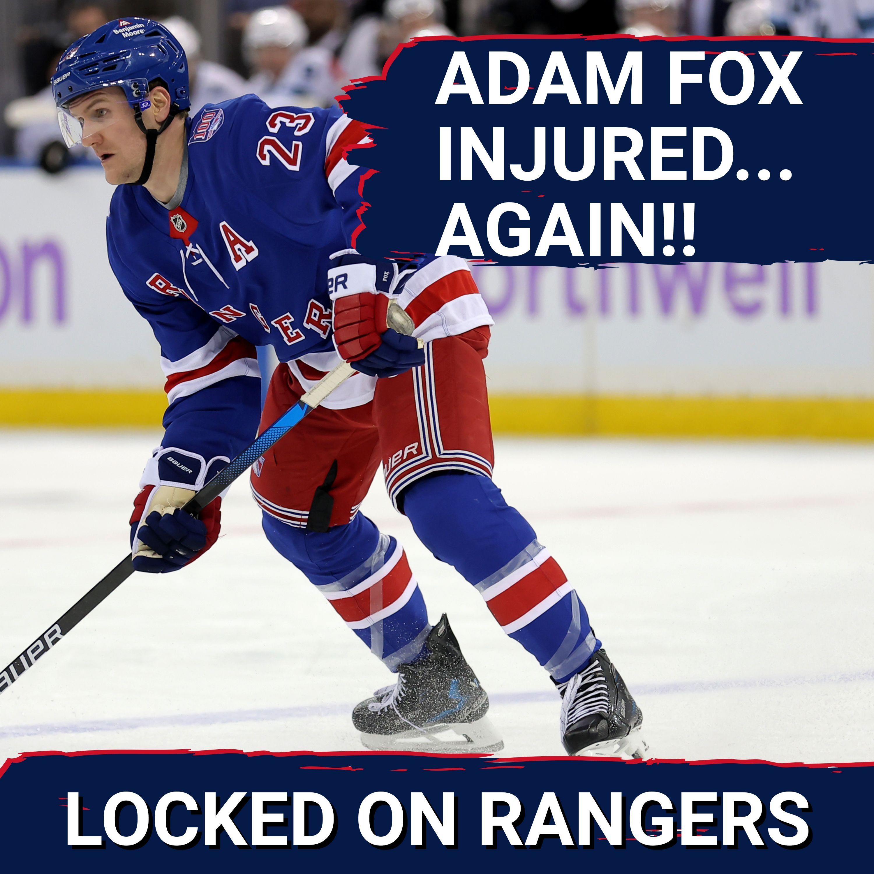 Adam Fox suffers ANOTHER injury!! Igor Shesterkin also out! The Rangers MUST be sellers at the Deadline!