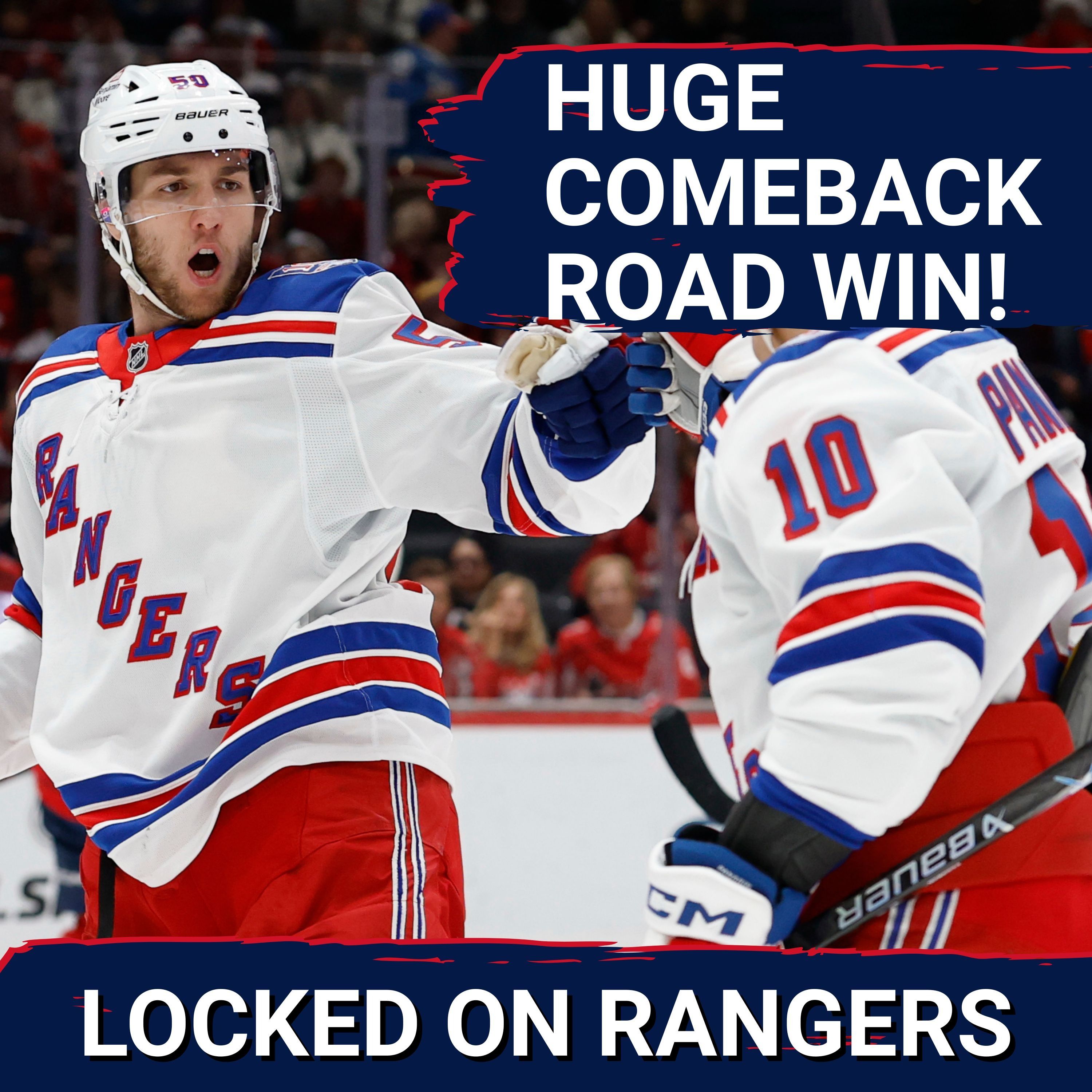 Rangers score FIVE GOALS in third period! Blueshirts head into break with 7-3 road win against the Caps!