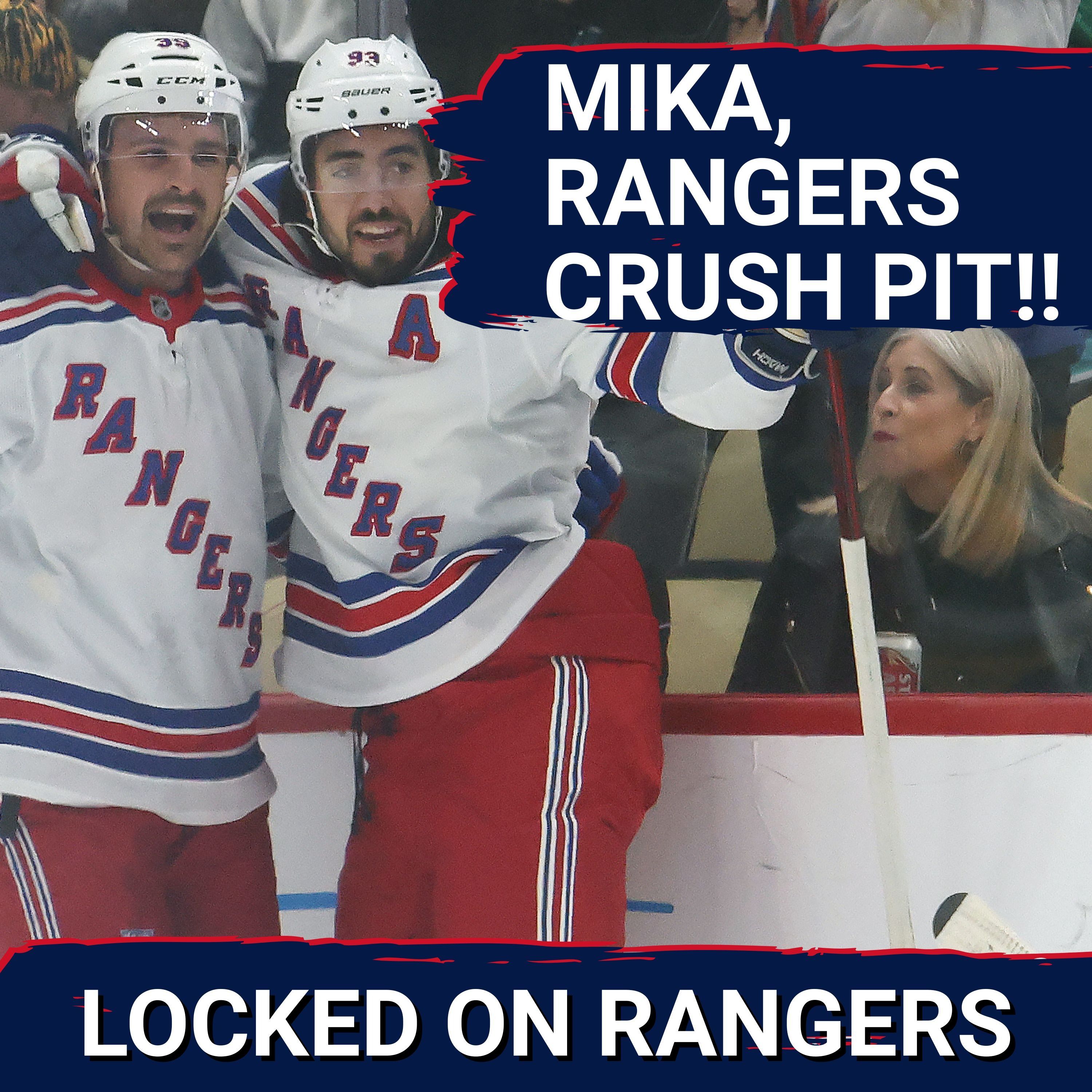 Mika Zibanejad plays with FIRE as Rangers CRUSH Penguins 6-1!! Matt Rempe, fourth line come up big!