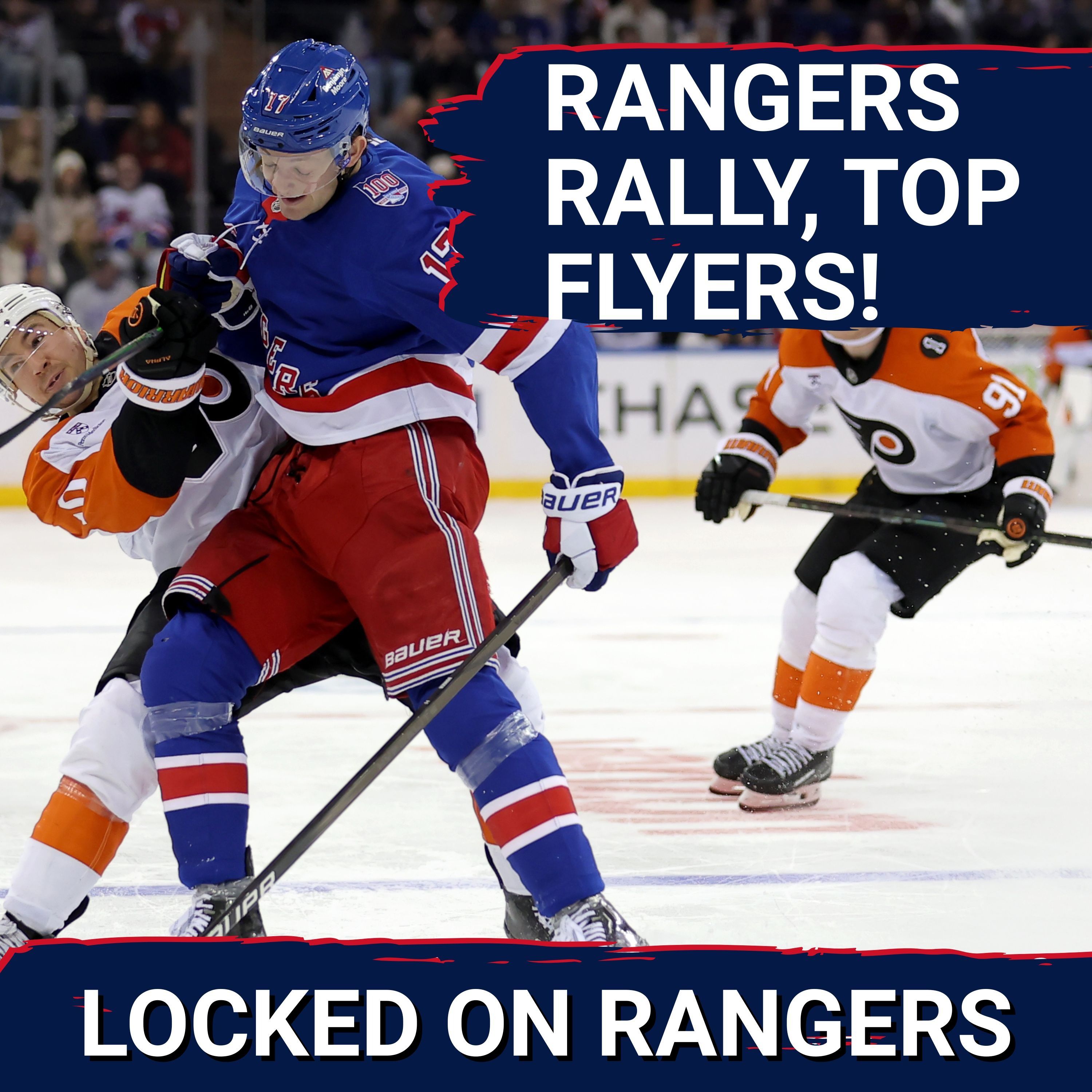 Rangers rally for AWESOME shootout win over Flyers! J.T. Miller injured! More overtime heroics!!