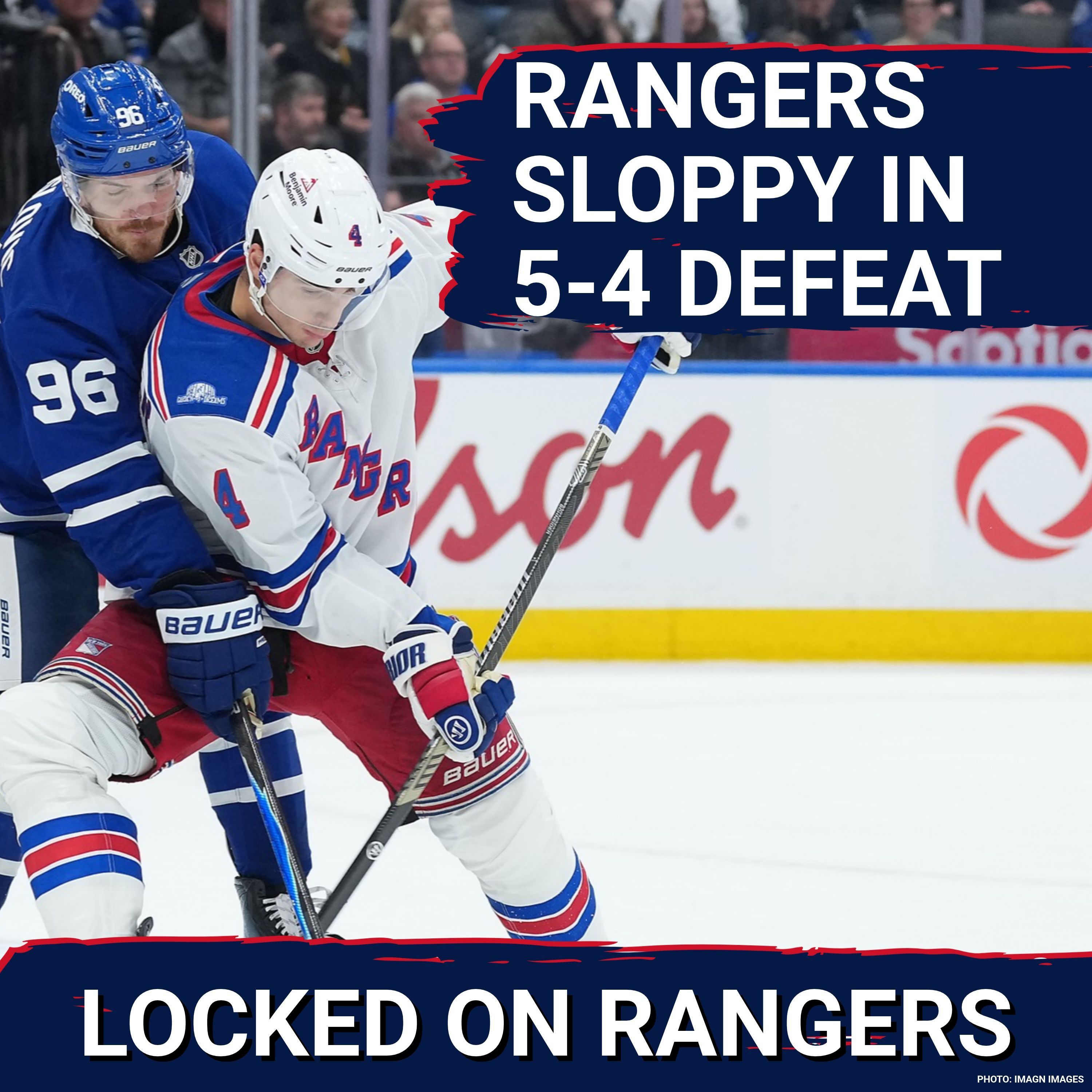 SLOPPY: Rangers make too many mistakes, blow the game late in 5-4 loss to Leafs