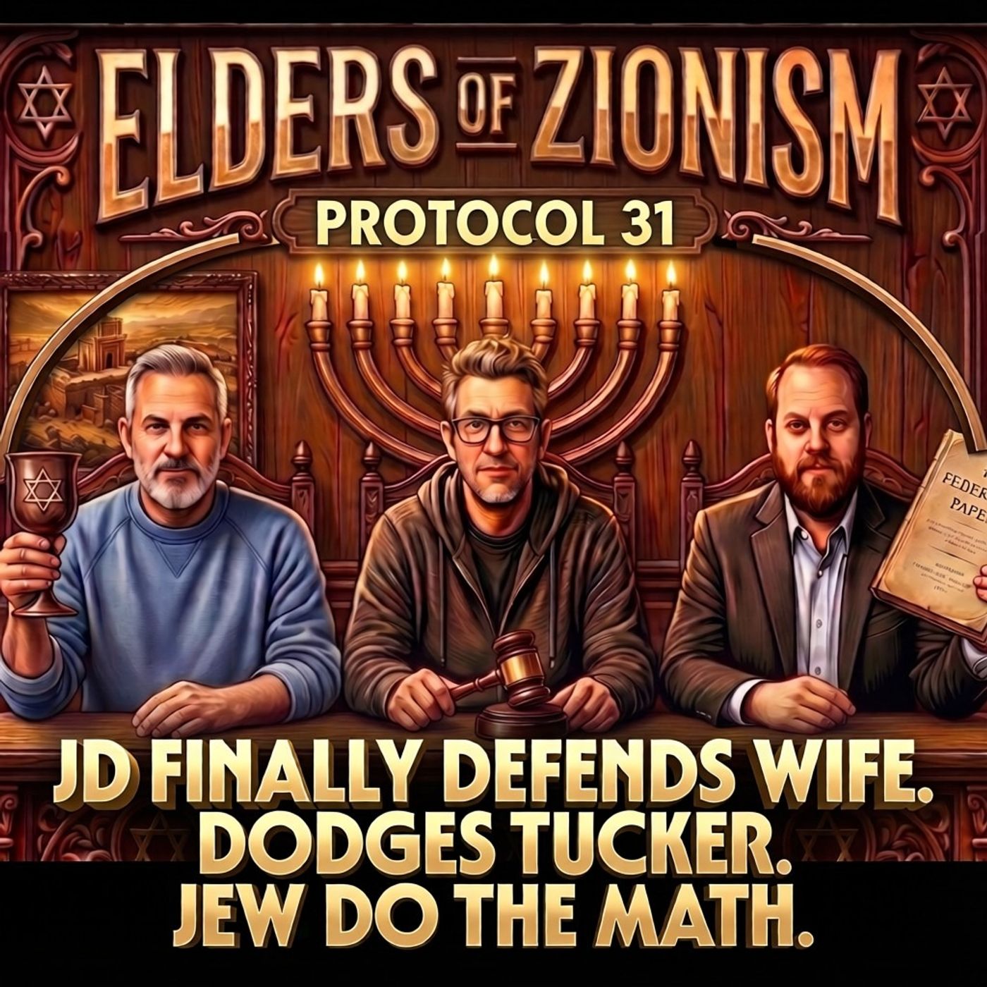 Protocol 31: JD Finally Defends Wife. Dodges Tucker. Jew Do the Math. episode artwork