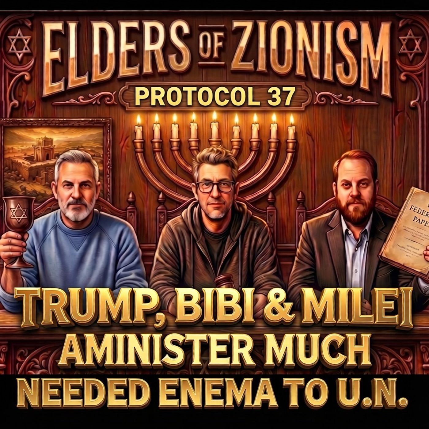 Protocol 37: Trump, Bibi & Milei Administer Much Needed Enema To U.N. episode artwork
