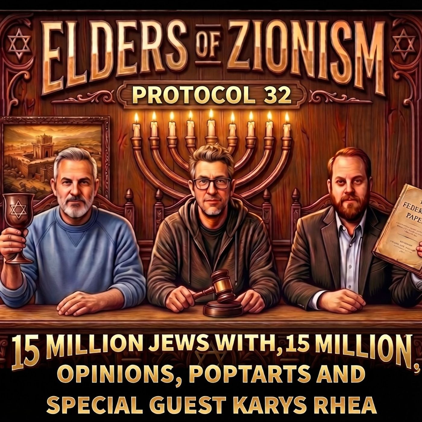 Protocol 32: 15 MILLION JEWS WITH, 15 MILLION OPINIONS, POPTARTS AND SPECIAL GUEST KARYS RHEA episode artwork