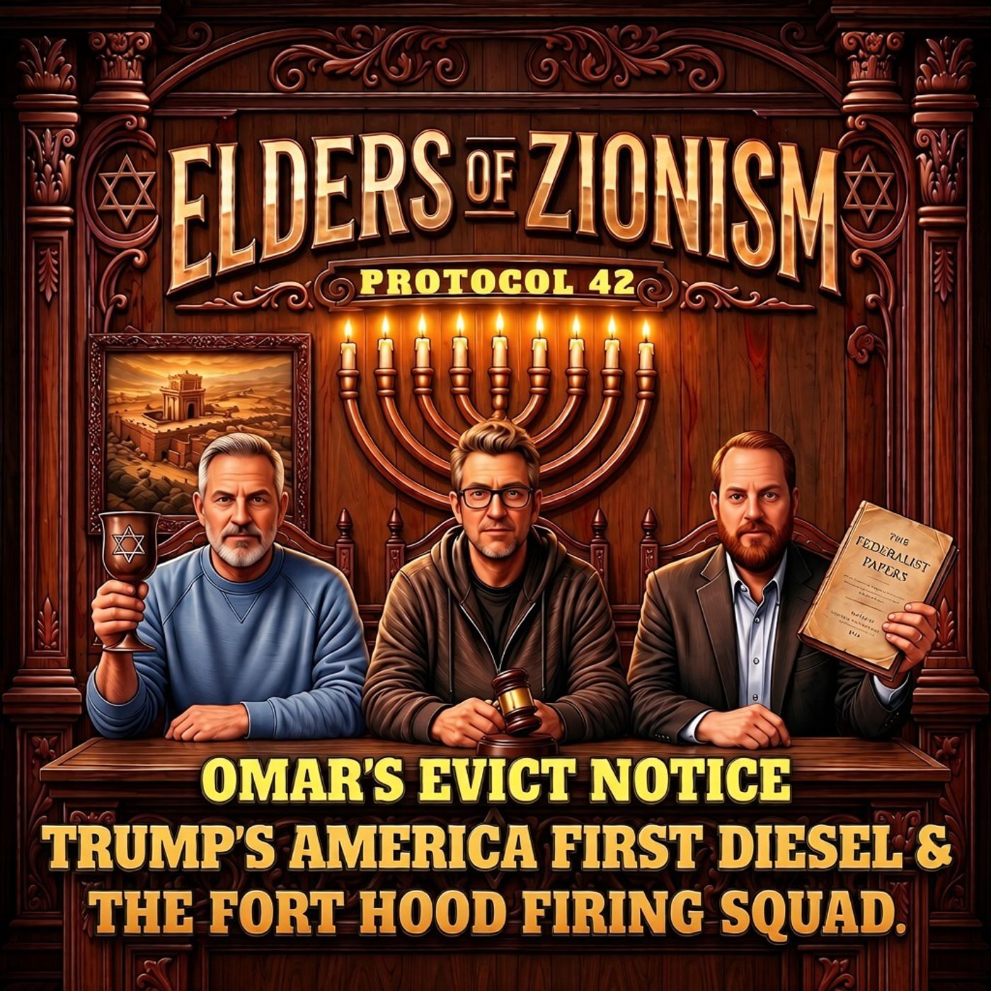 Protocol 42: Omar's Evict Notice, Trump's America First Diesel & The Fort Hood Firing Squad episode artwork