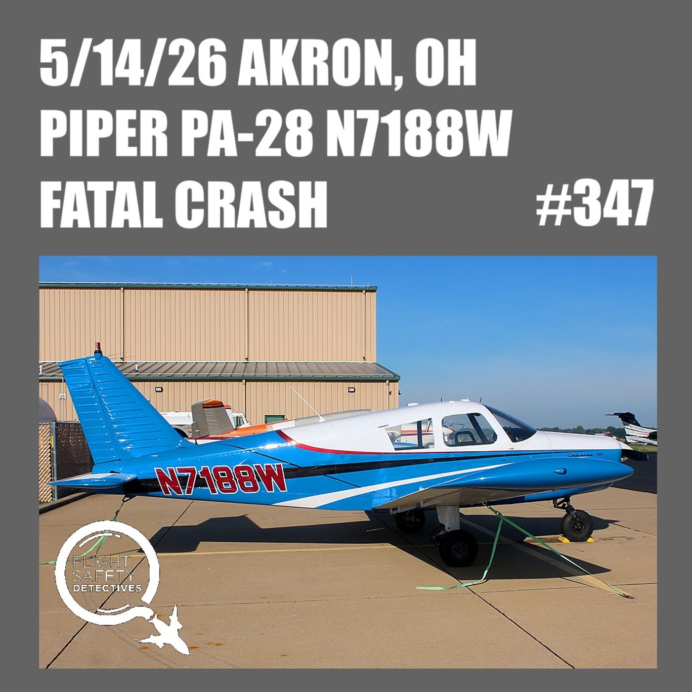 5/14/26 Piper PA-28 N7188W Fatal Crash Akron, OH