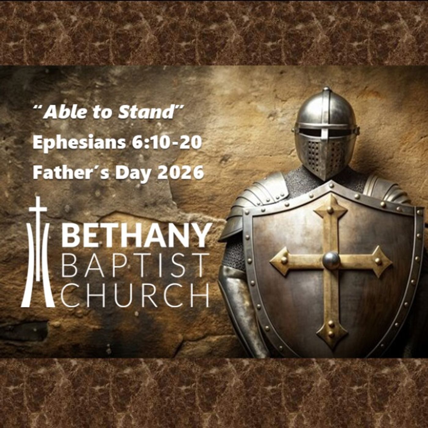 6-21-26, Joe Mogford, "Able to Stand", Ephesians 6:10-20 episode artwork