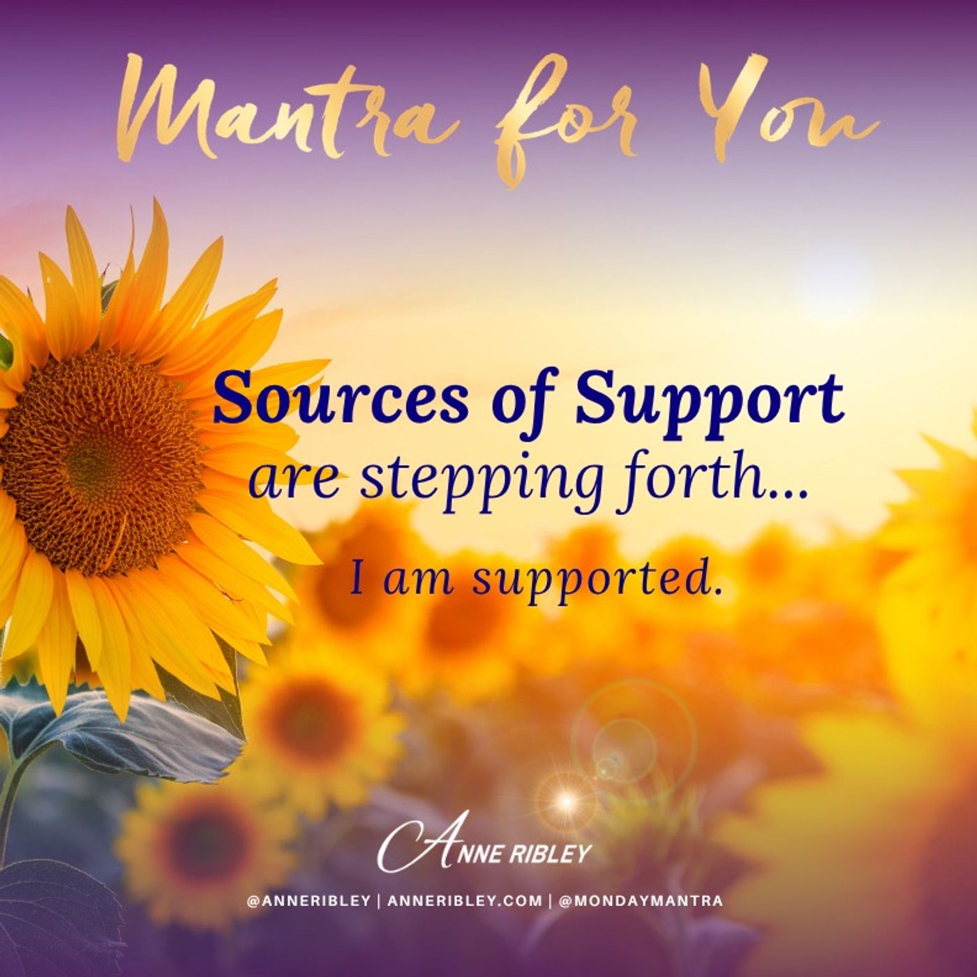 MONDAY MANTRA: Sources of Support are Stepping Forth episode artwork