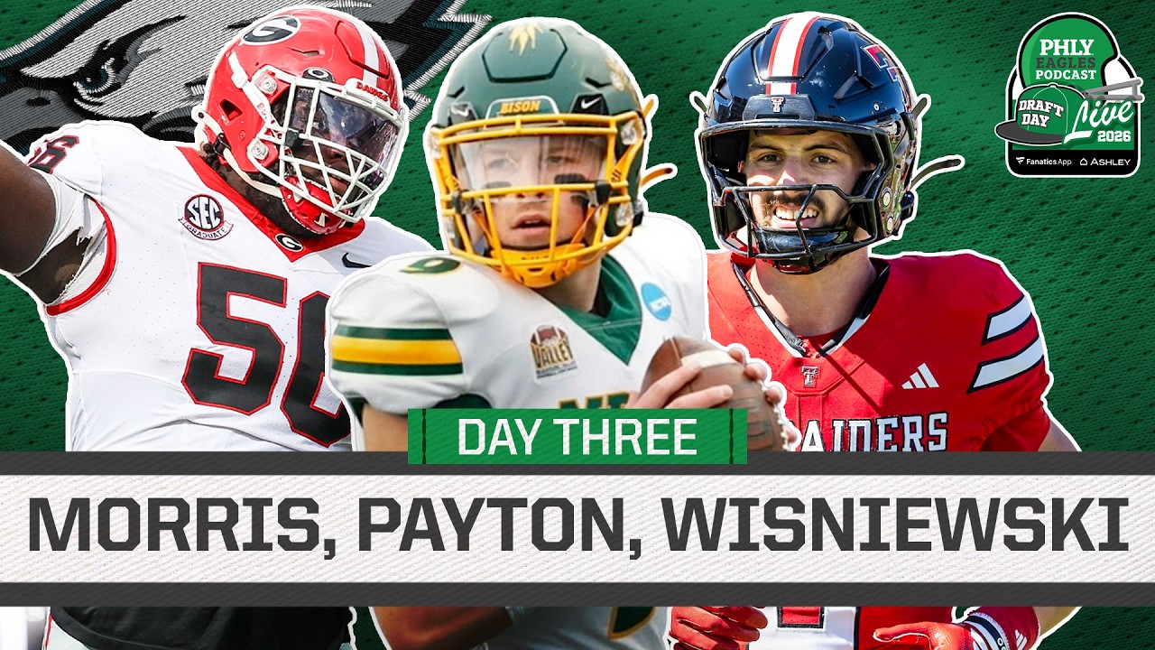 Eagles Draft Day 3! QB Cole Payton, SUPER ATHLETE Uar Bernard & More | PHLY Eagles Podcast