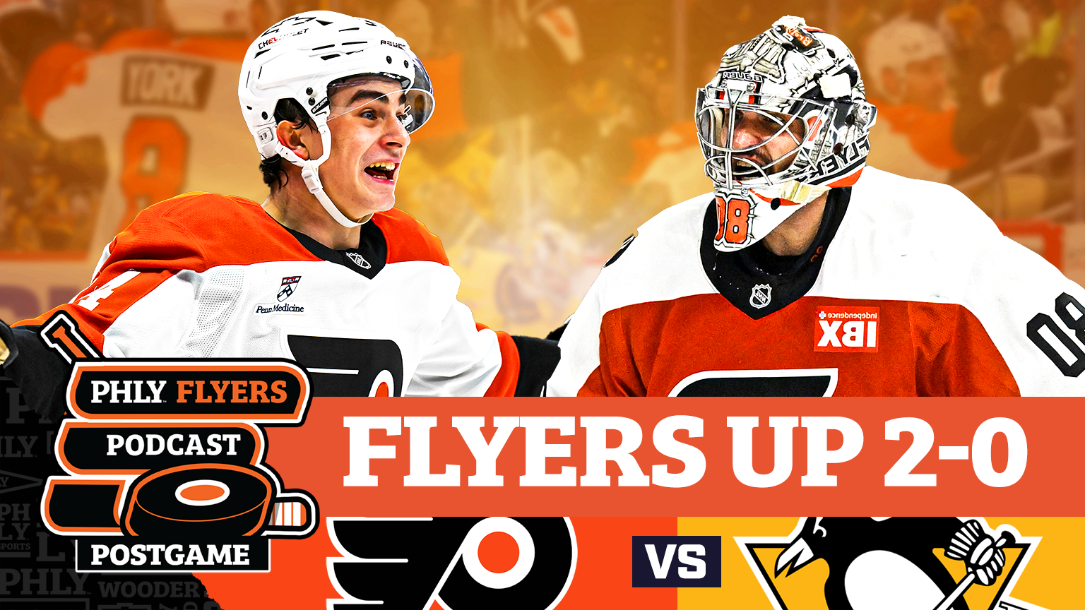 POSTGAME: PORTER MARTONE & DAN VLADAR SHUTOUT PENGUINS, FLYERS TAKE 2-0 SERIES LEAD IN PLAYOFFS