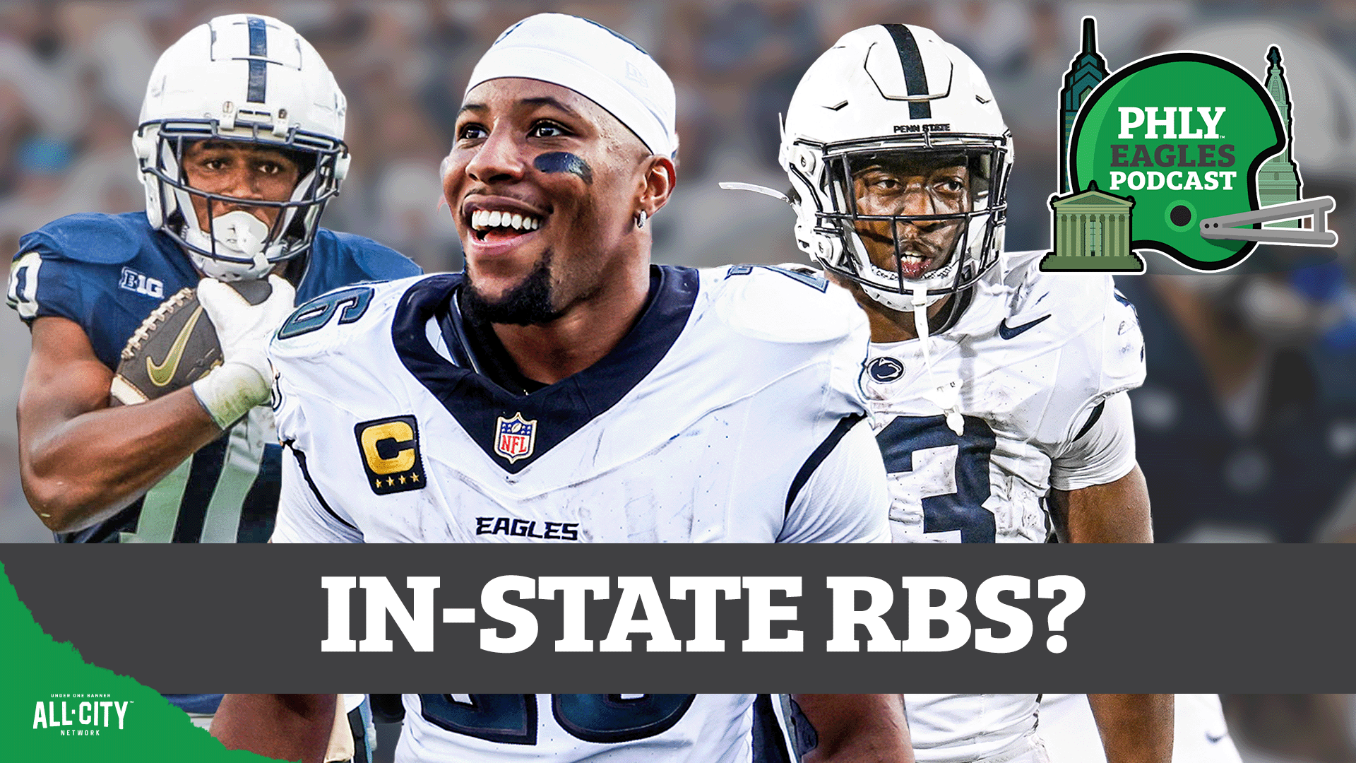 Eagles Draft: Will Howie Roseman tap Penn State PIPELINE for a new RB? | PHLY Eagles Podcast