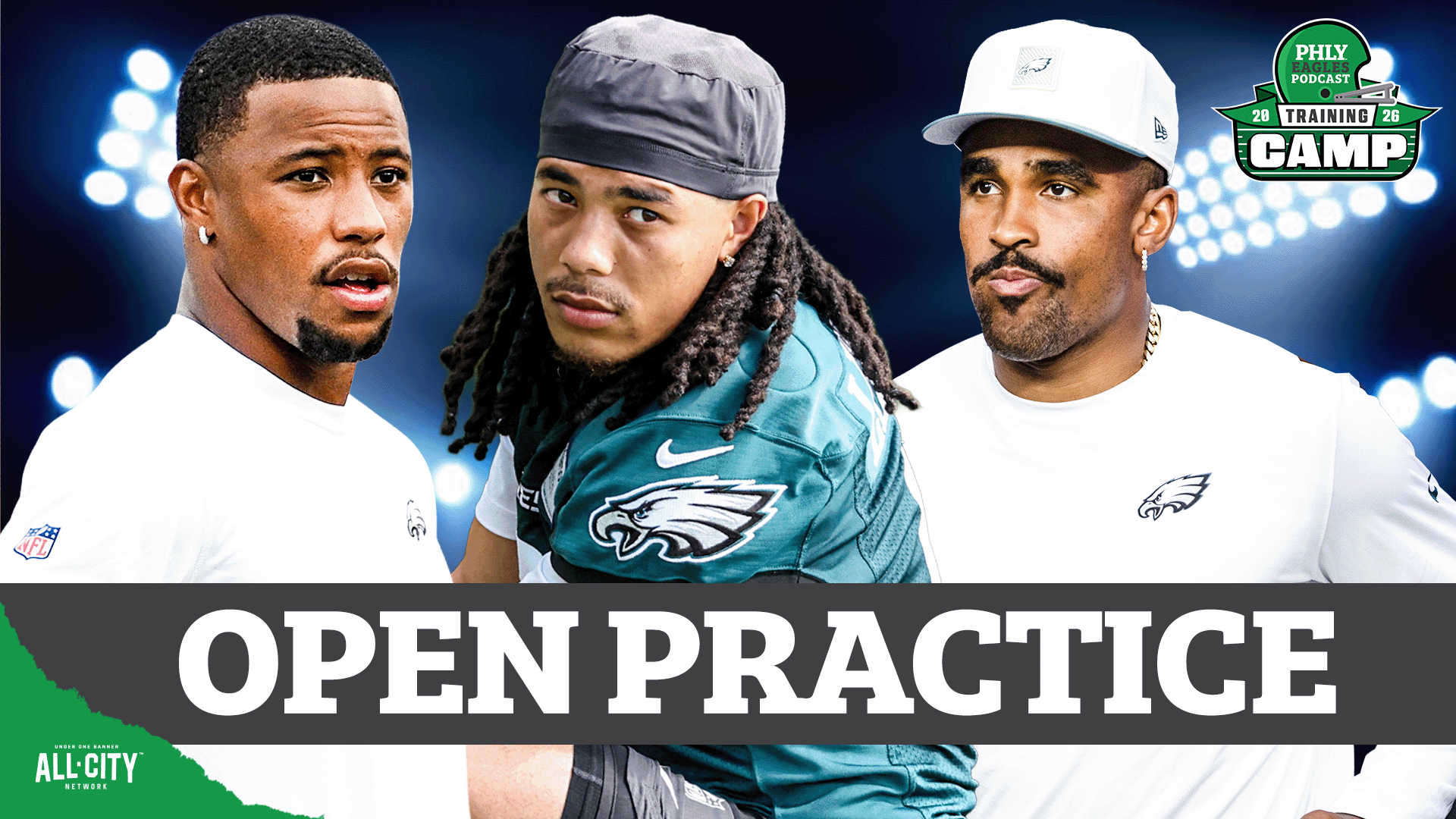 Eagles Open Practice: Saquon Barkley, Makai Lemon Shine Bright Under Lights | PHLY Eagles Podcast