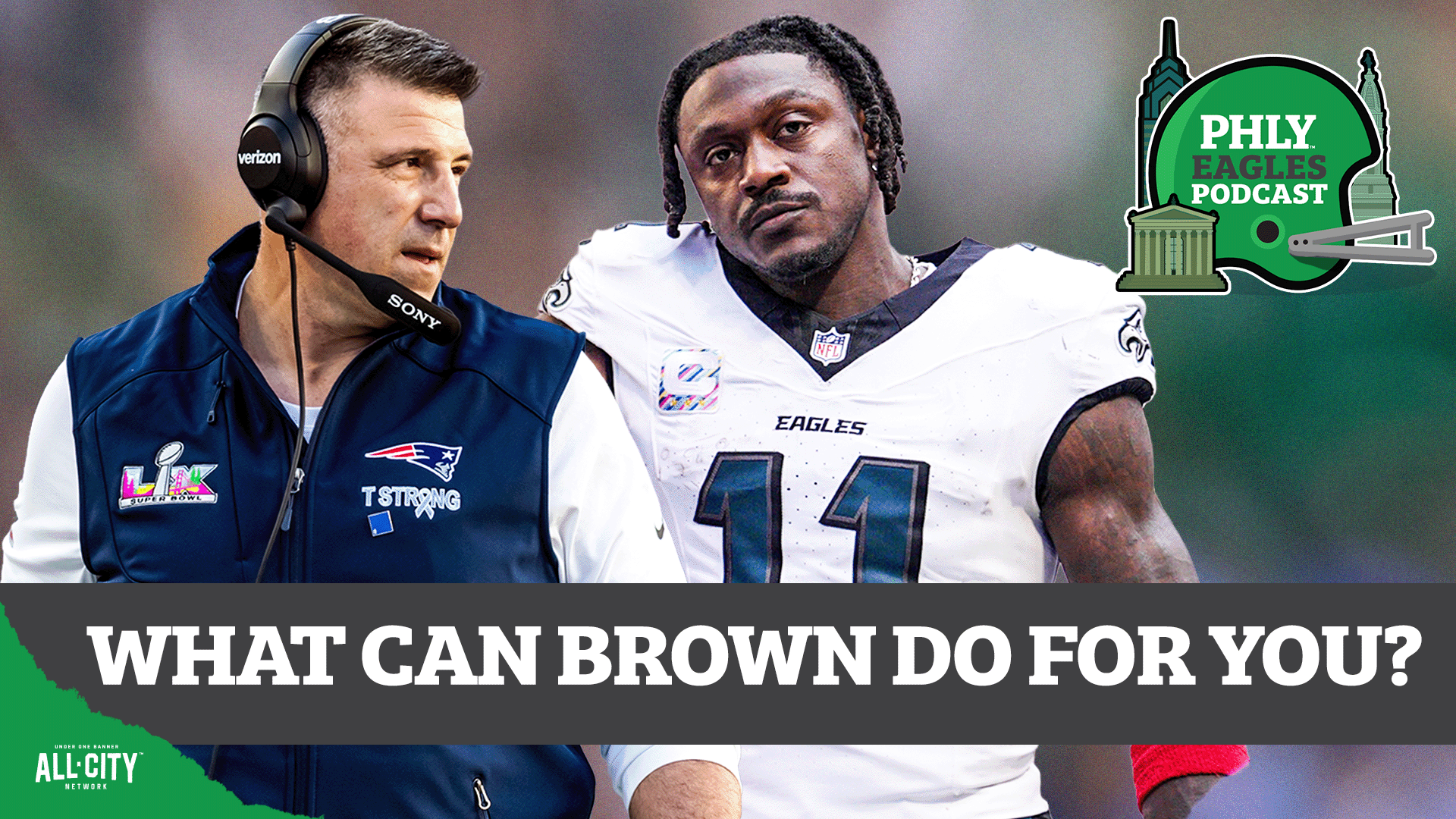 Eagles at the Owners Meetings: Mike Vrabel on A.J. Brown REUNION? | PHLY Eagles Podcast