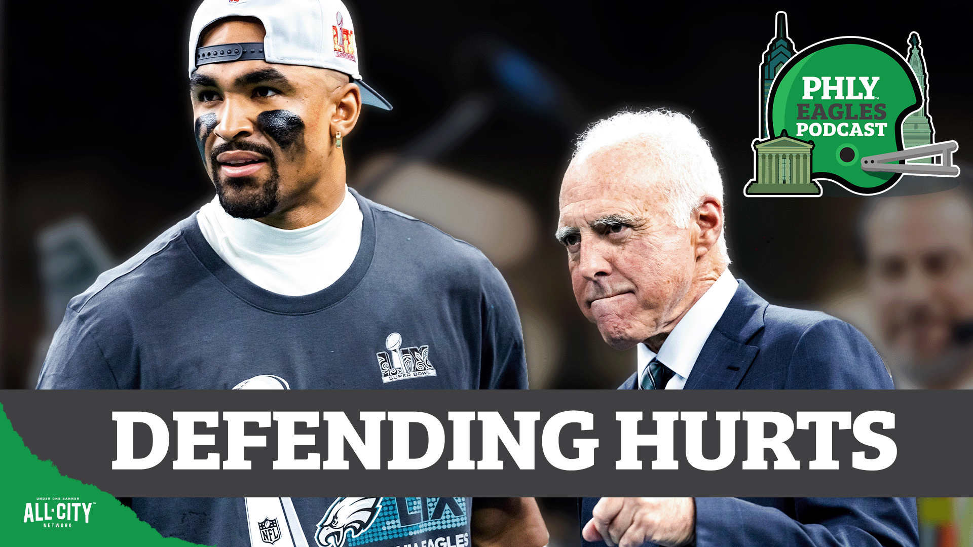 Jeffrey Lurie GOES TO BAT for Jalen Hurts, Nick Sirianni at owners meetings | PHLY Eagles Podcast