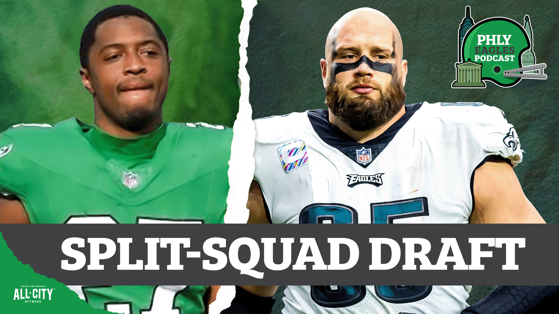 Lane Johnson Or Quinyon Mitchell? Who’s FIRST In Eagles’ Split-Squad Draft? | PHLY Eagles Podcast