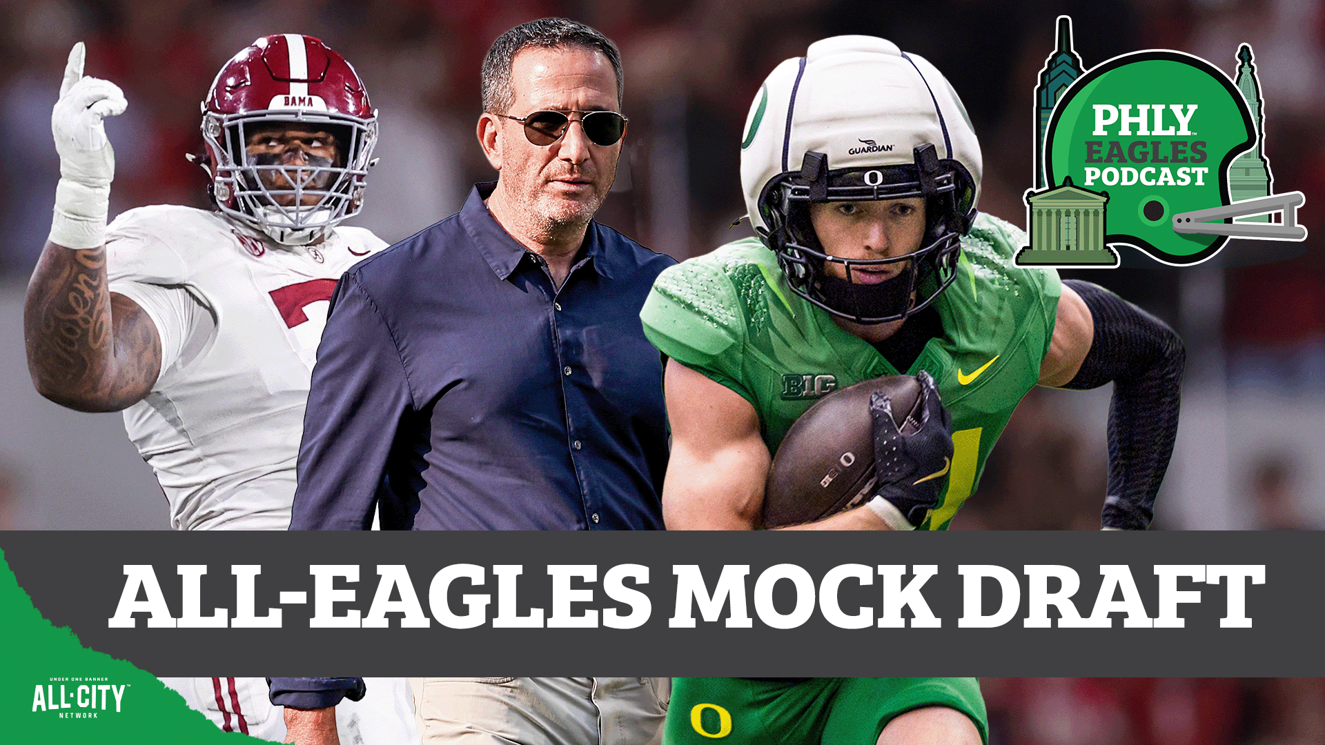 Eagles seven-round mock draft: Will Howie Roseman BE AGGRESSIVE to rebuild OL? | PHLY Eagles Podcast