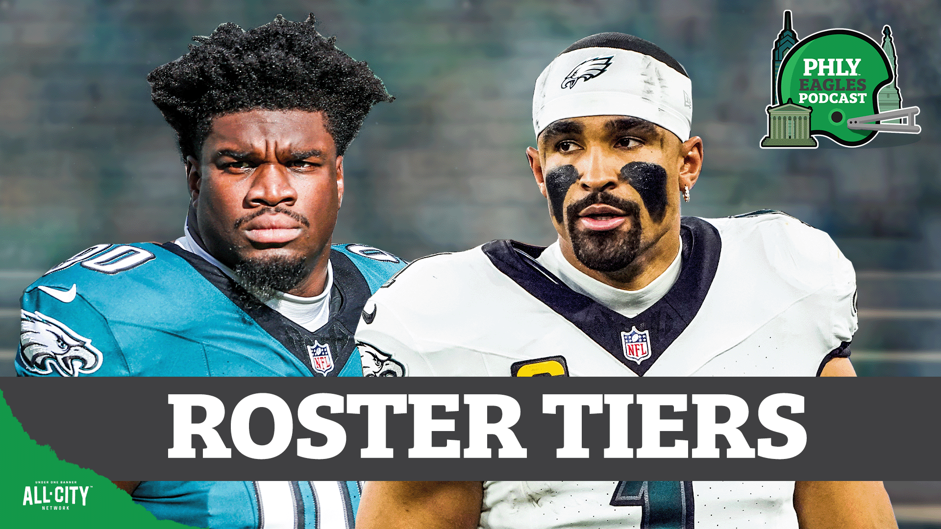 Eagles Roster Pyramid: Can Jalen Hurts, Jordan Davis reach ELITE tier in 2026? | PHLY Eagles Podcast