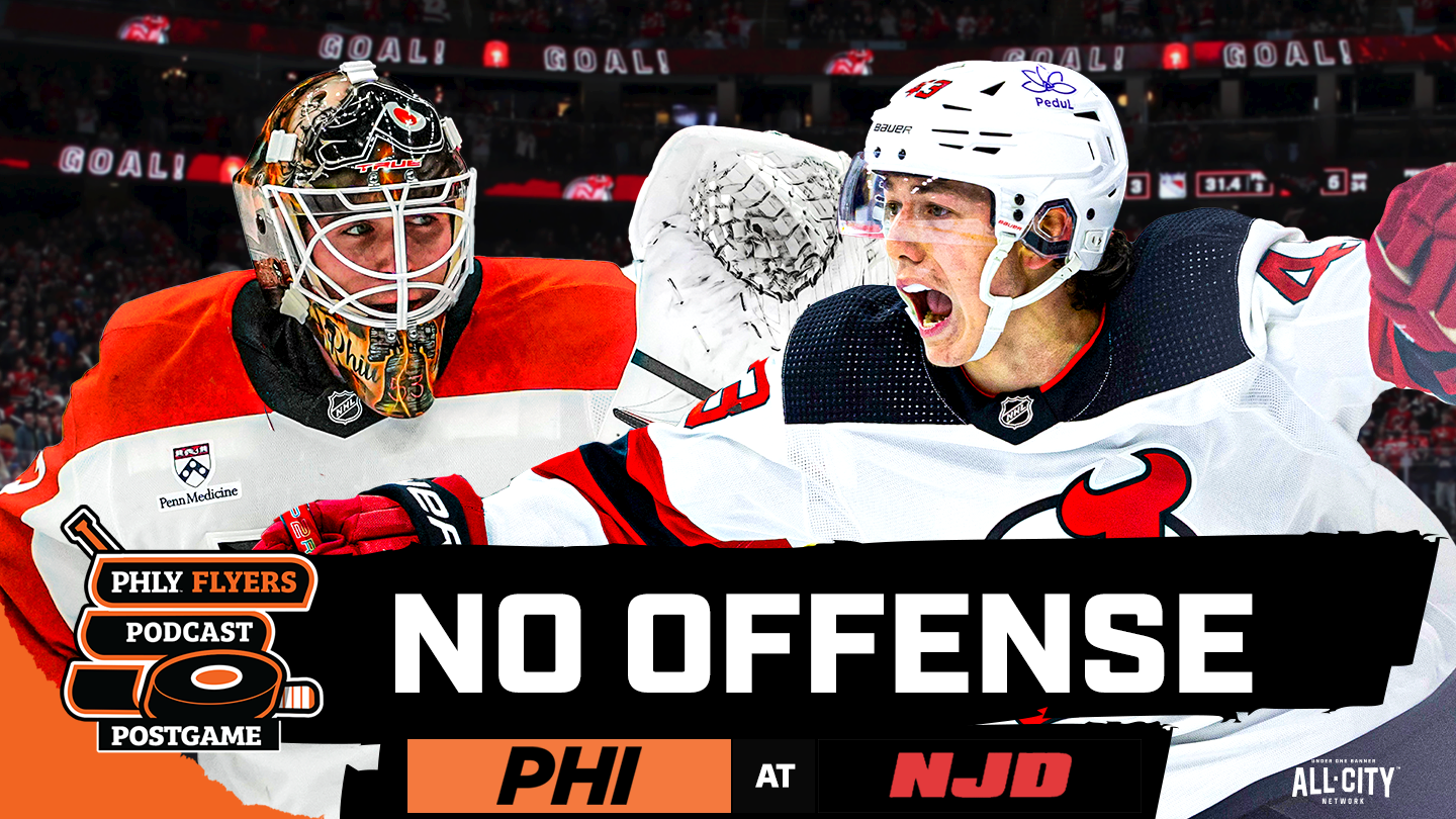 Joseph Woll Solid In Flyers Debut, But Luke Hughes' Goal Ties It & Jack Hughes Scores OT Winner
