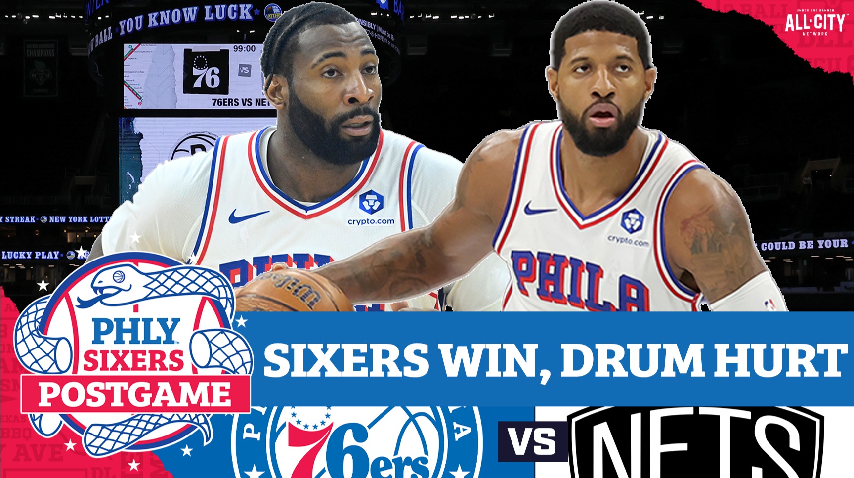Paul George looks SHARP, Andre Drummond INJURED in Sixers' win over Nets