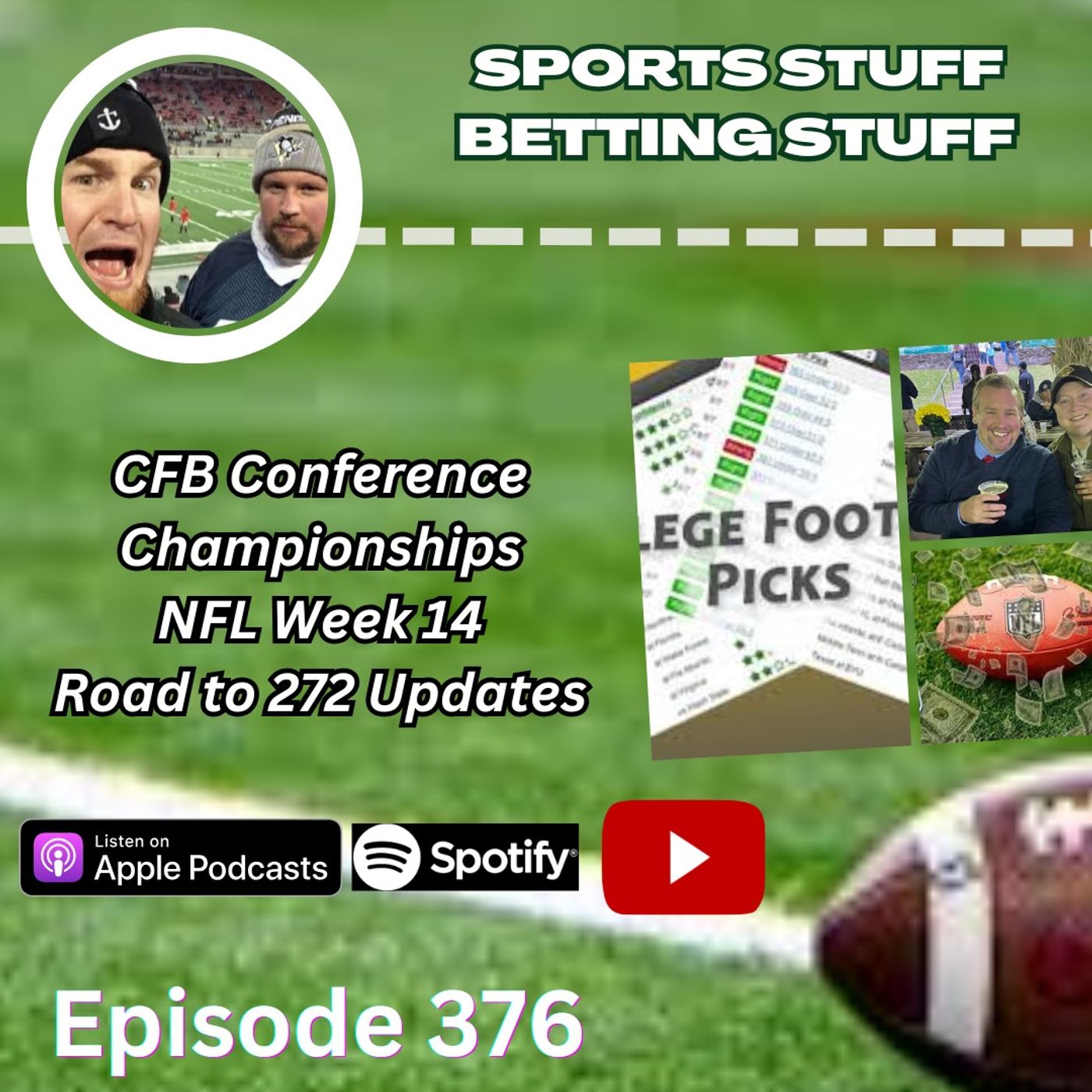 SSJM 376 | Betting CFB Conference Championship Weekend | Survivor Winner Crowned | No Alex Episode episode artwork