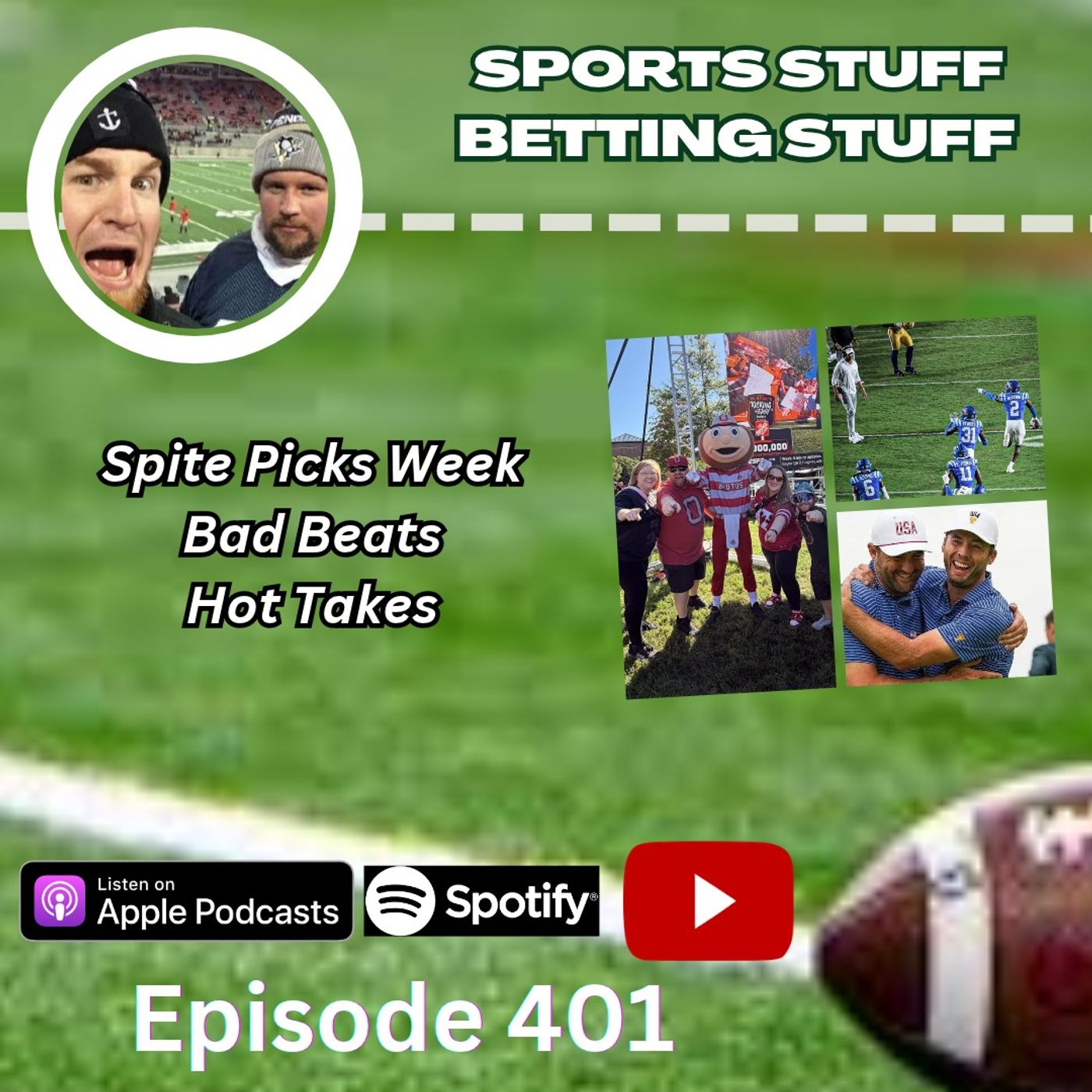 SSJM 401 | Spite Picks Week | Winners | Bad Bets | Bad Beats | Hot Takes episode artwork