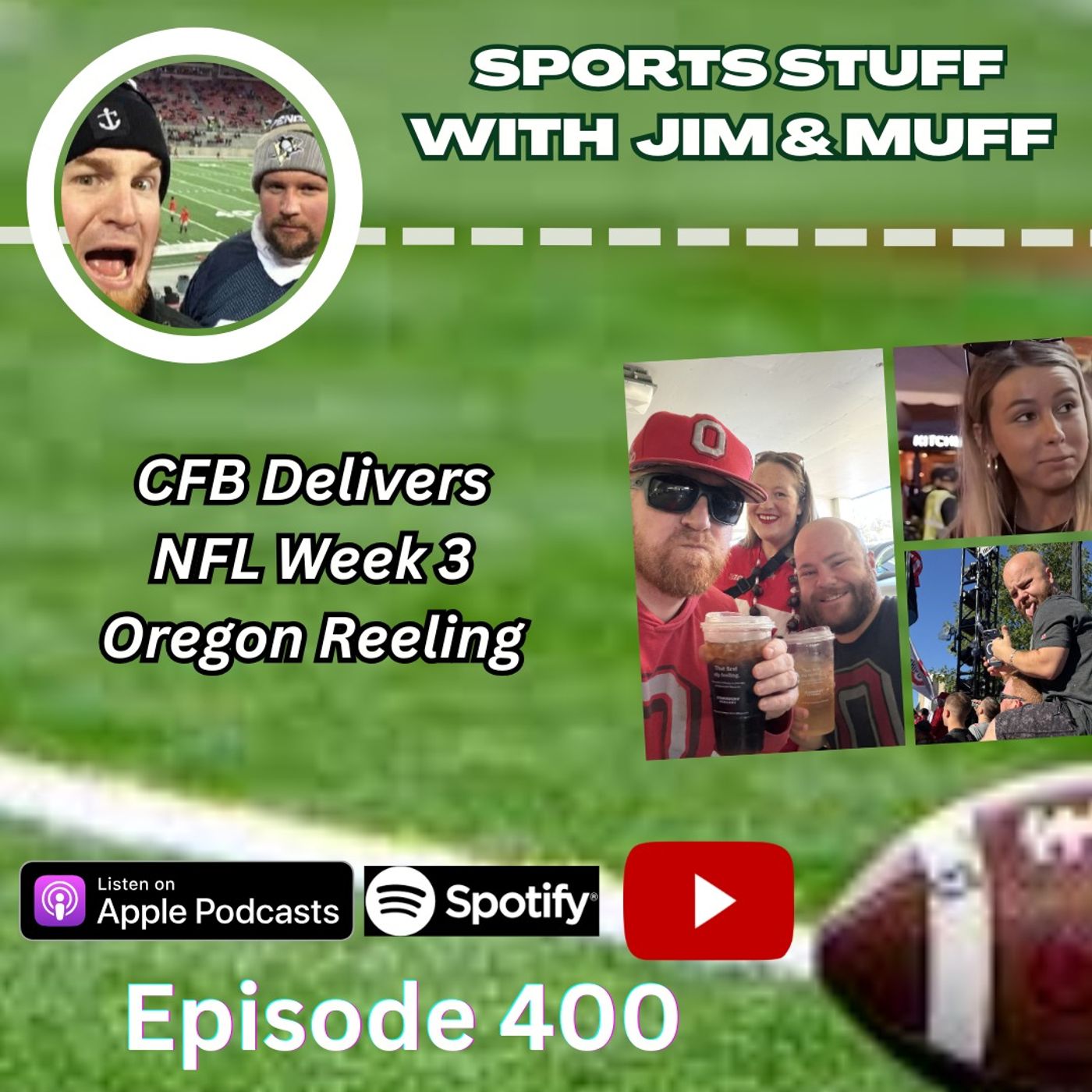 SSJM 400 | EPISODE 400 | CFB Delivers | Peeing Celebrations | Down Goes Michigan (Again?) | Dante Moore episode artwork