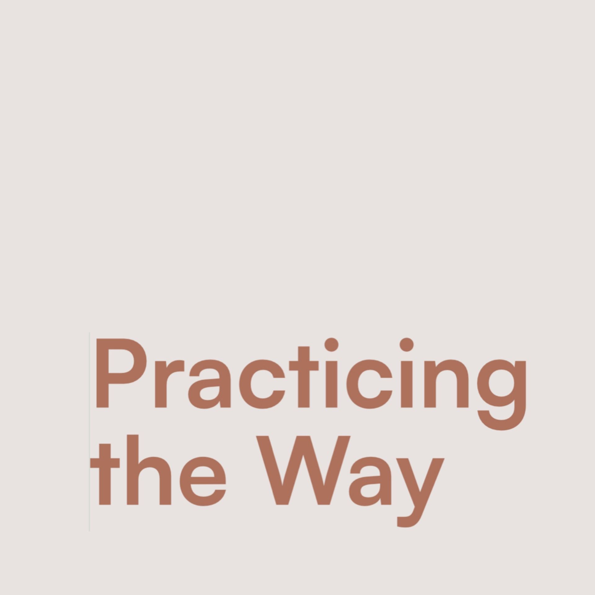 Practicing the Way - Goal #2: Become like Him