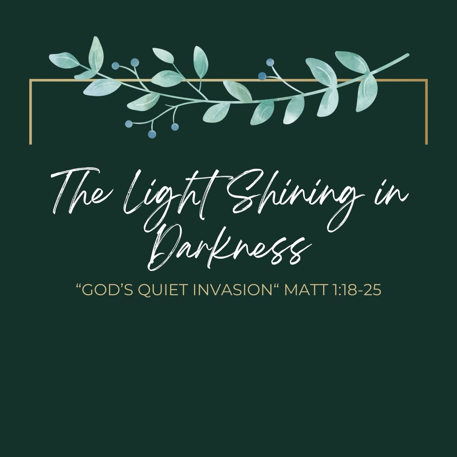 The Light Shining In Darkness-
