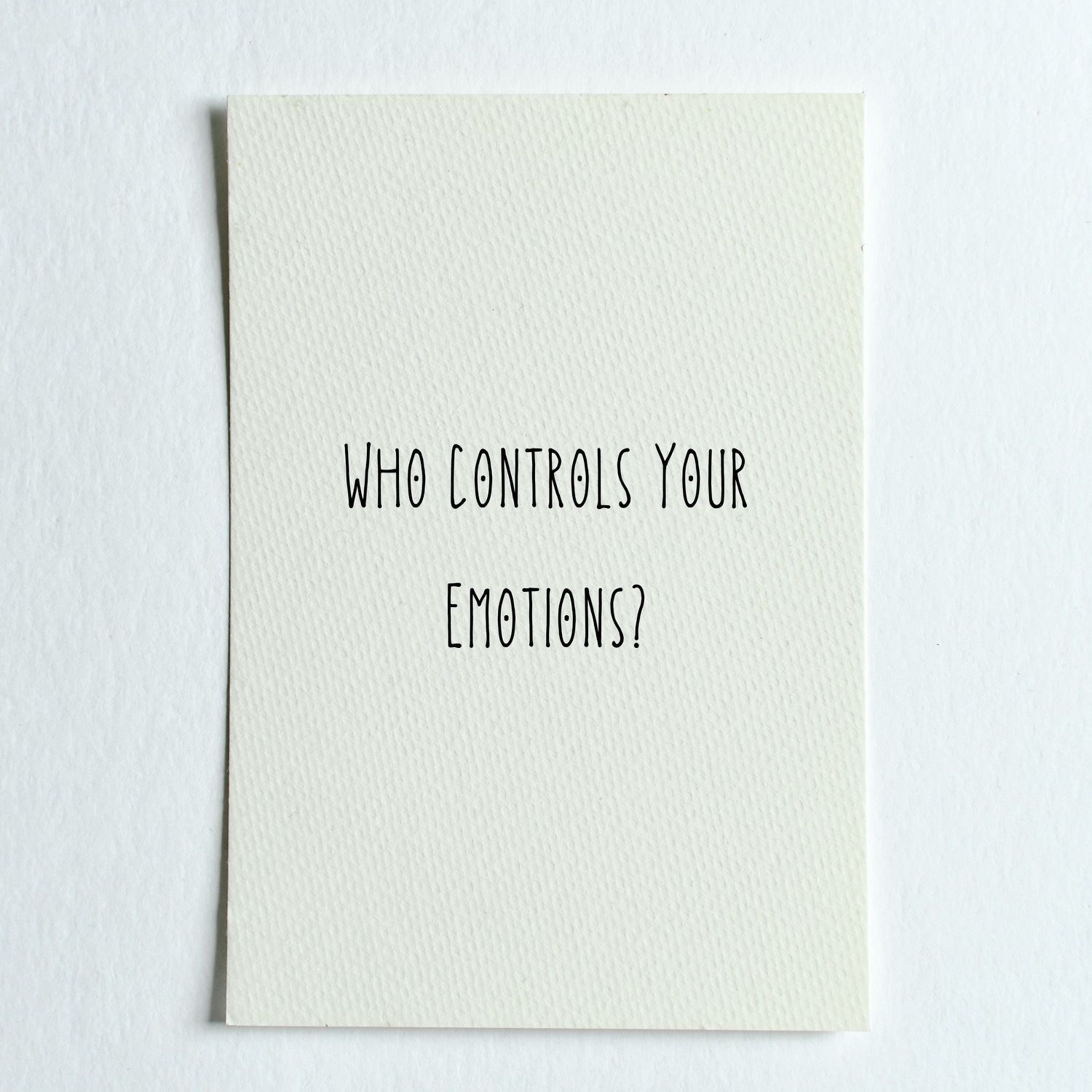 Who Controls Your Emotions (Gassaway, WV)