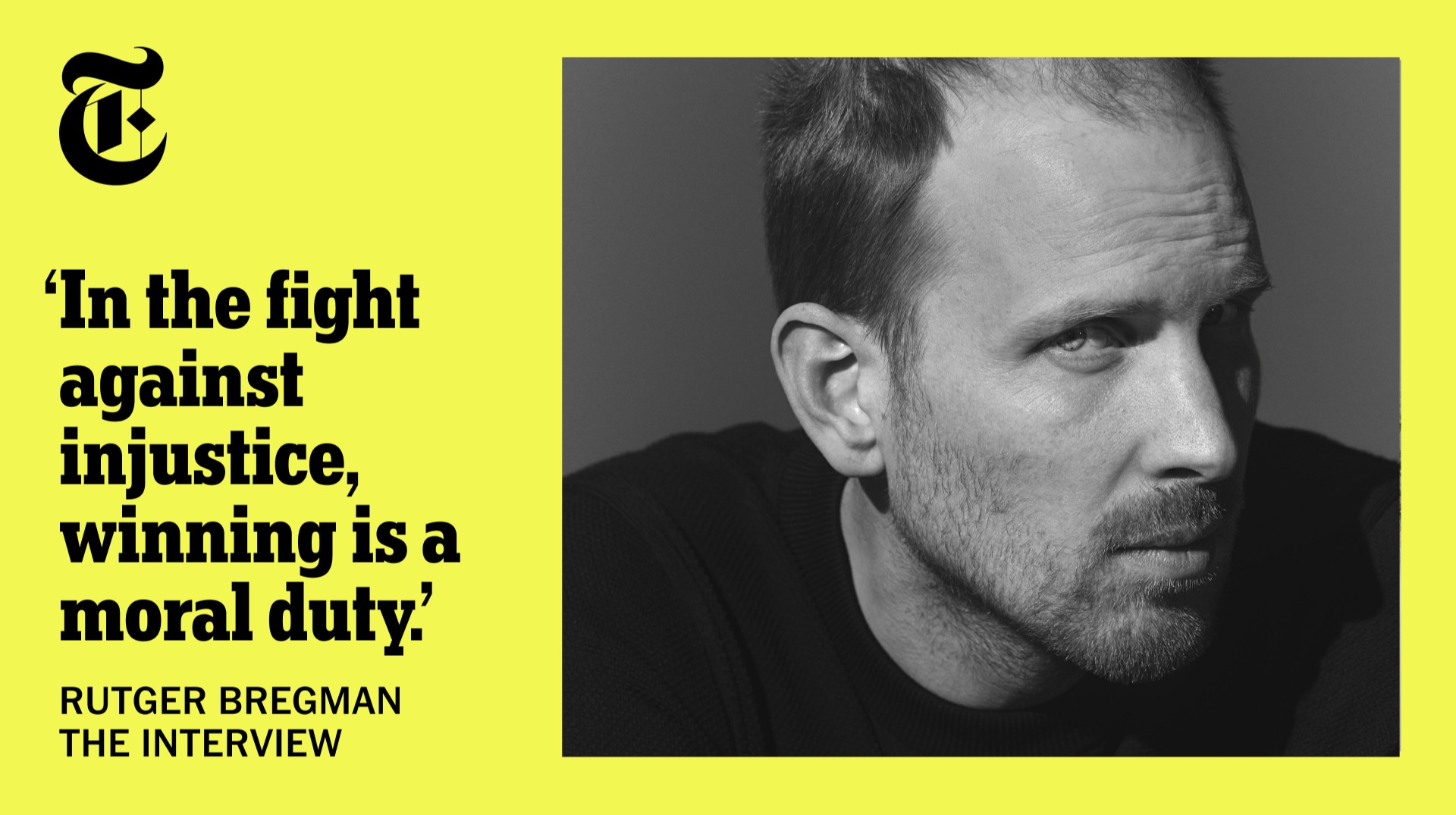 Rutger Bregman Wants to Save Elites From Their Wasted Lives