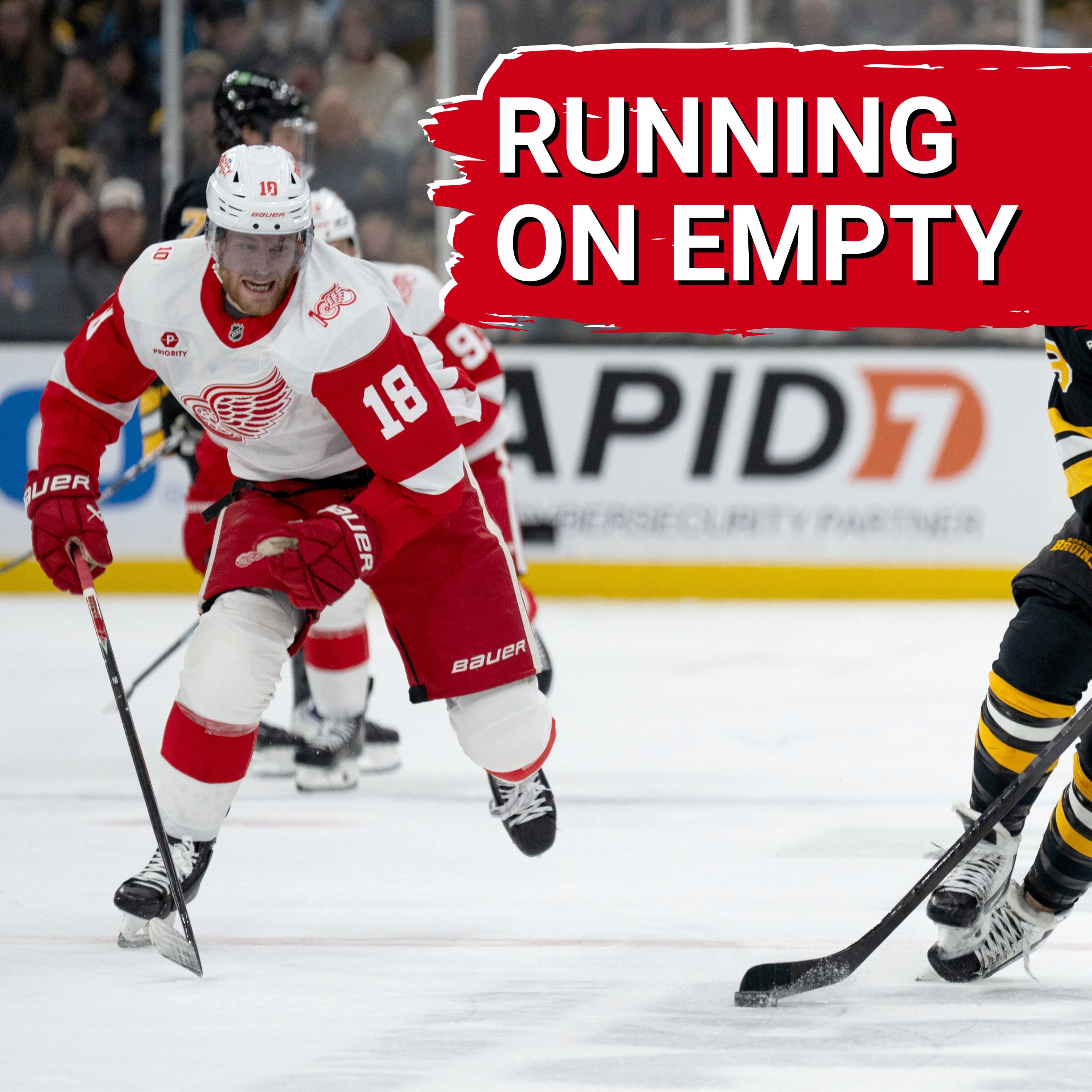 Red Wings running on empty in loss to Boston, despite Cam Talbot's stellar performance