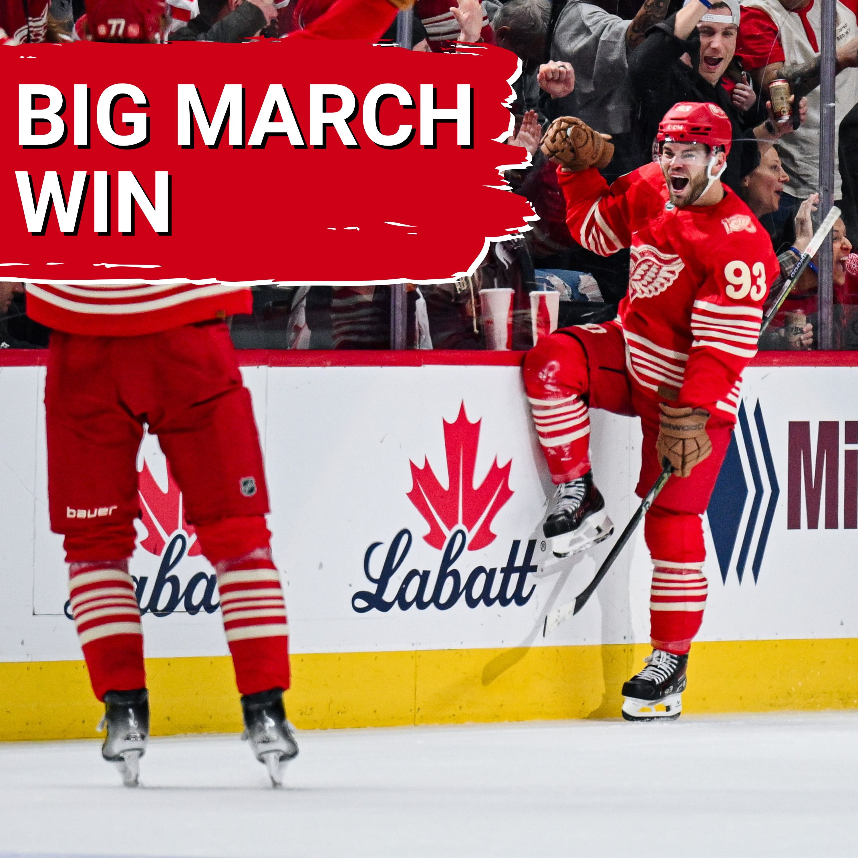 BIG MARCH WIN! Alex DeBrincat's 2nd straight 3-point night fuels Red Wings win over Canadiens