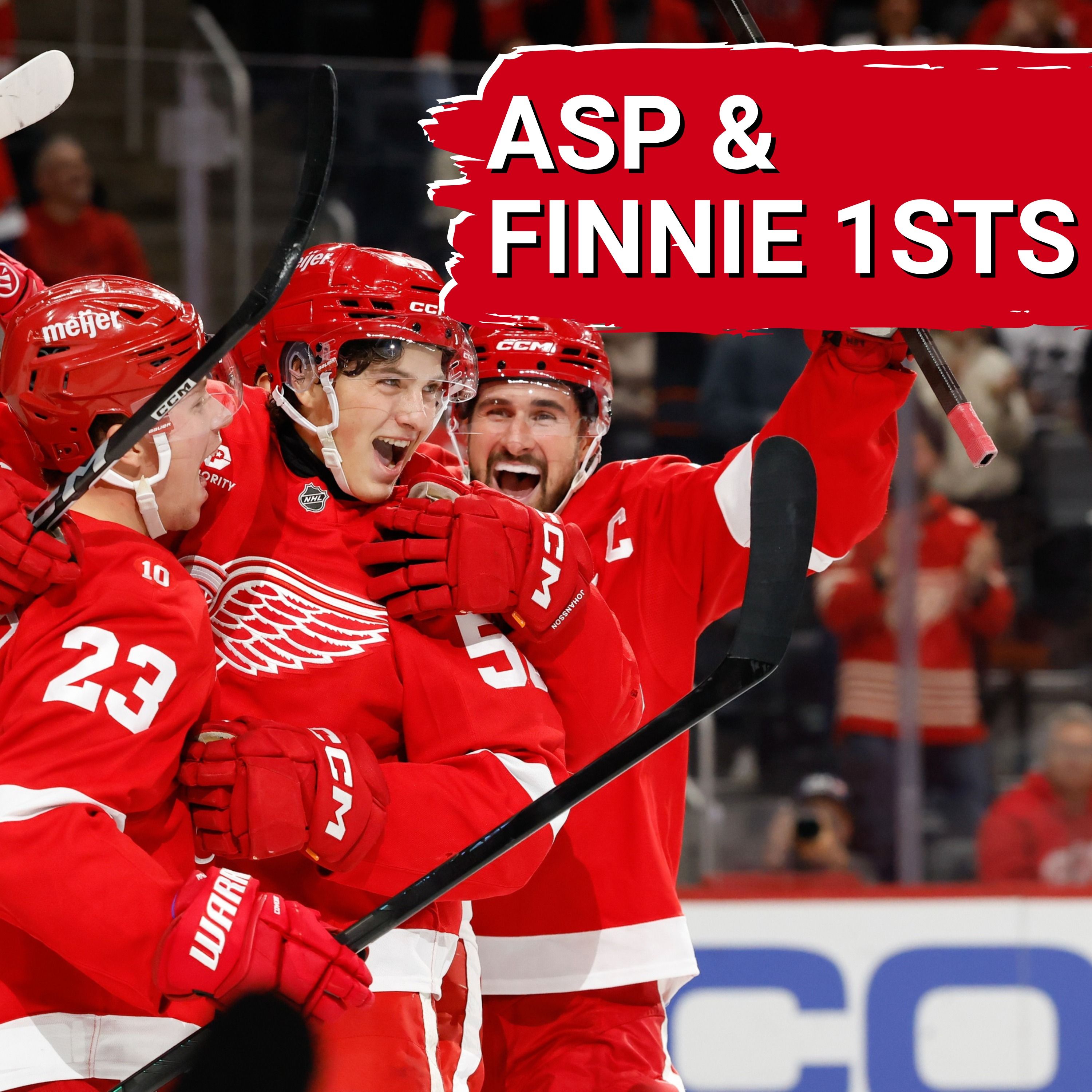 Axel Sandin-Pellikka and Emmitt Finnie score their NHL FIRSTS as Red Wings beat both Tampa Bay and Edmonton