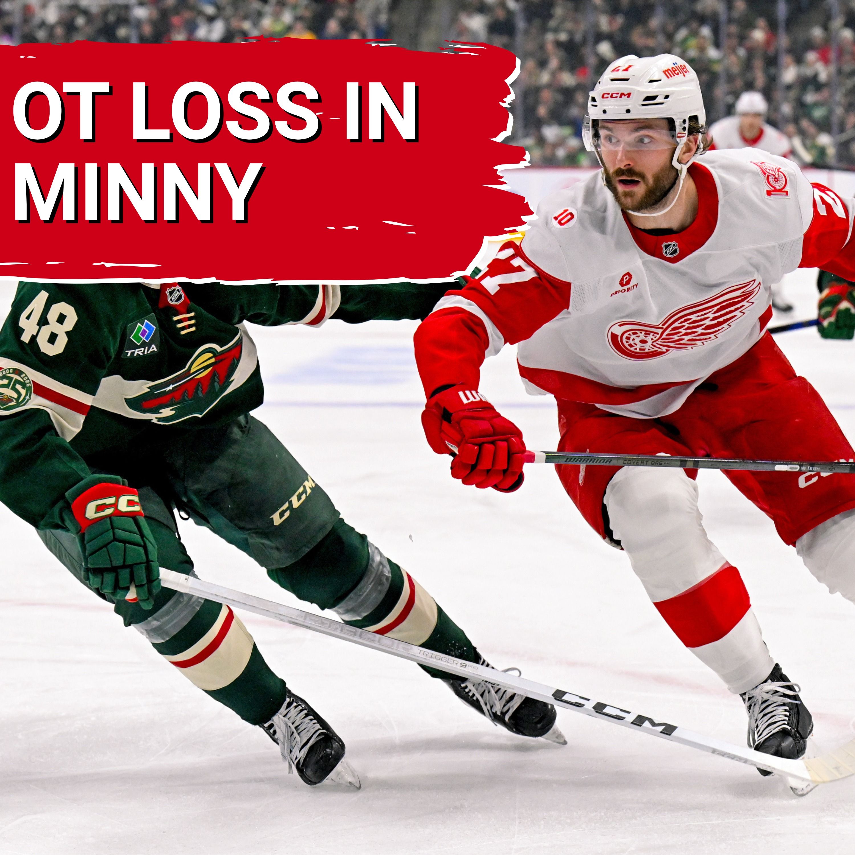 Red Wings show tremendous heart, but leaky goaltending costs them an extra point vs the Minnesota Wild