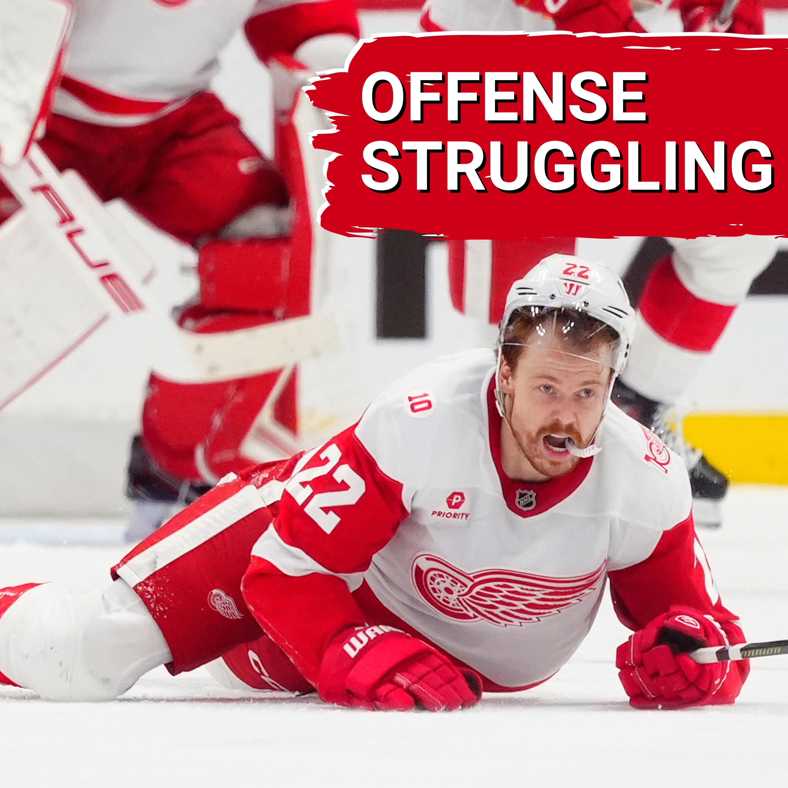 Detroit Red Wings' offensive struggles continue in loss to Utah Mammoth