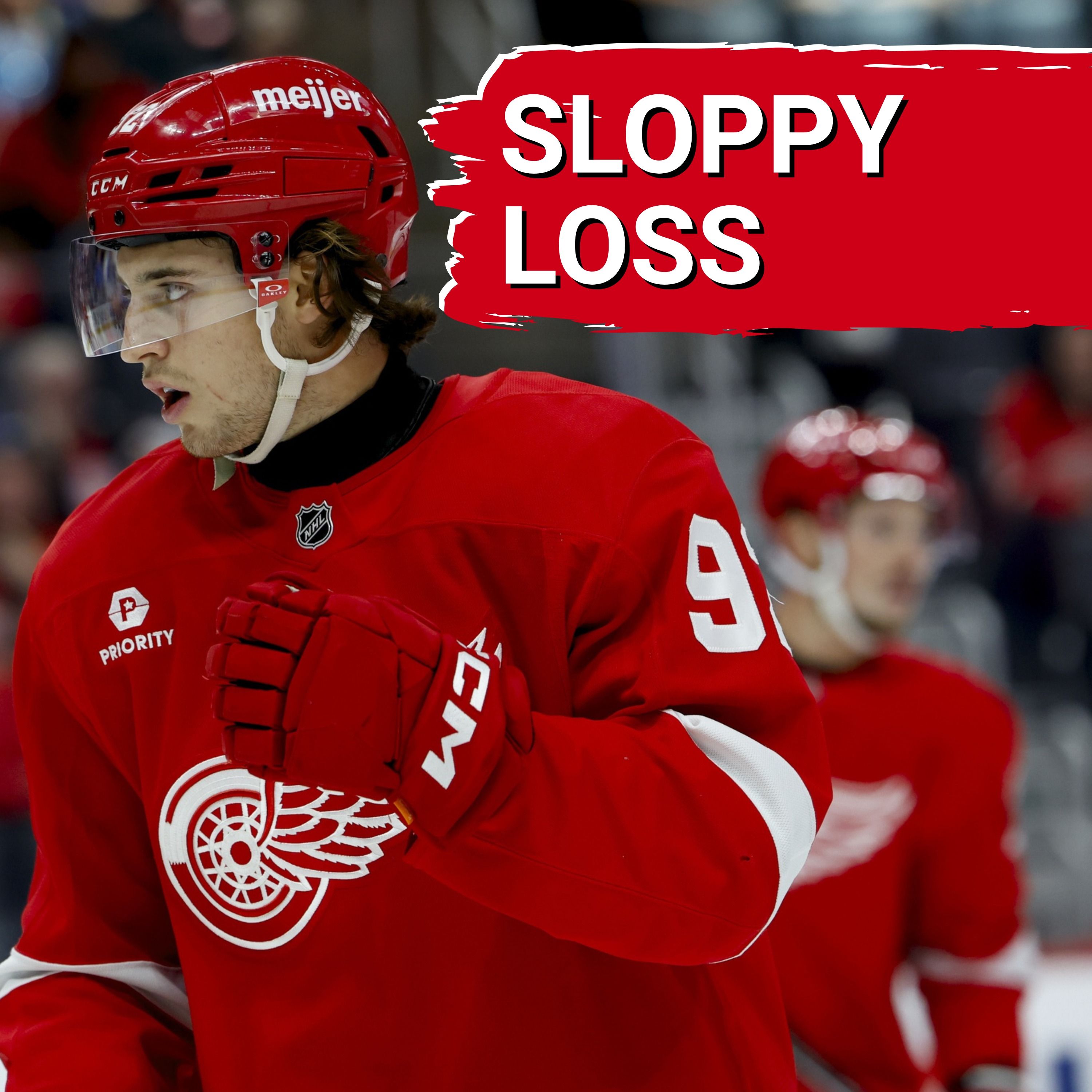 Detroit Red Wings look sloppy in third straight preseason loss | Nate Danielson injured