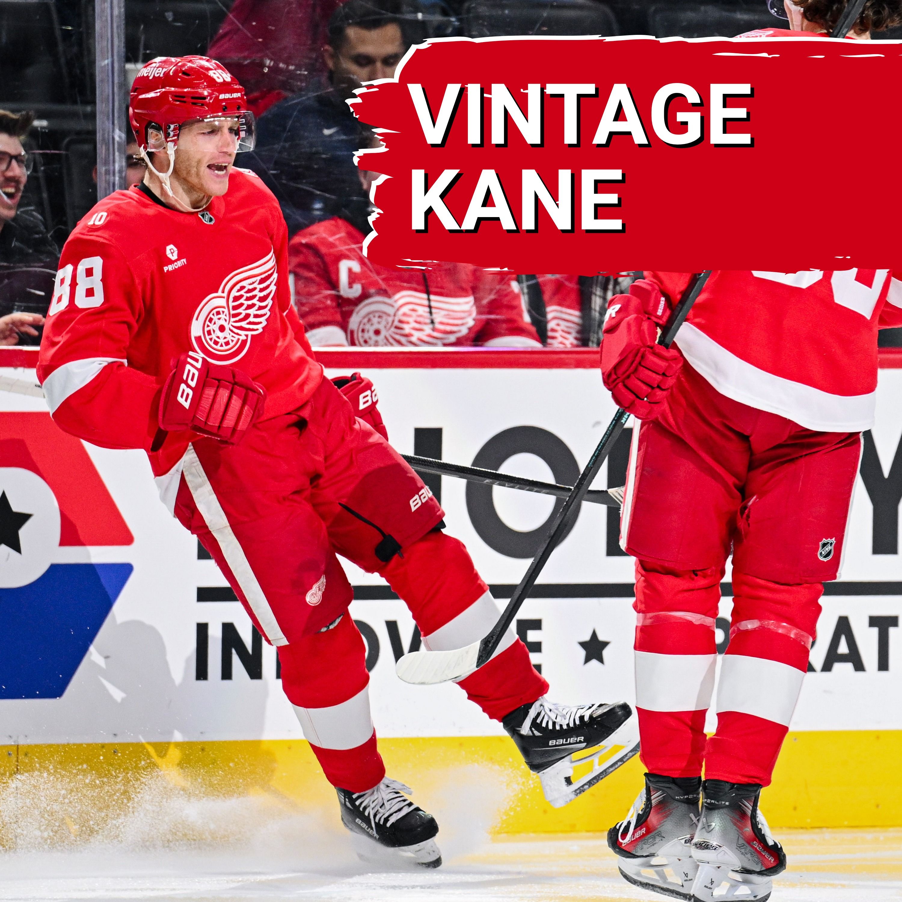 VINTAGE SHOWTIME! Patrick Kane and Alex DeBrincat combine for 5 points to snap Detroit's losing streak