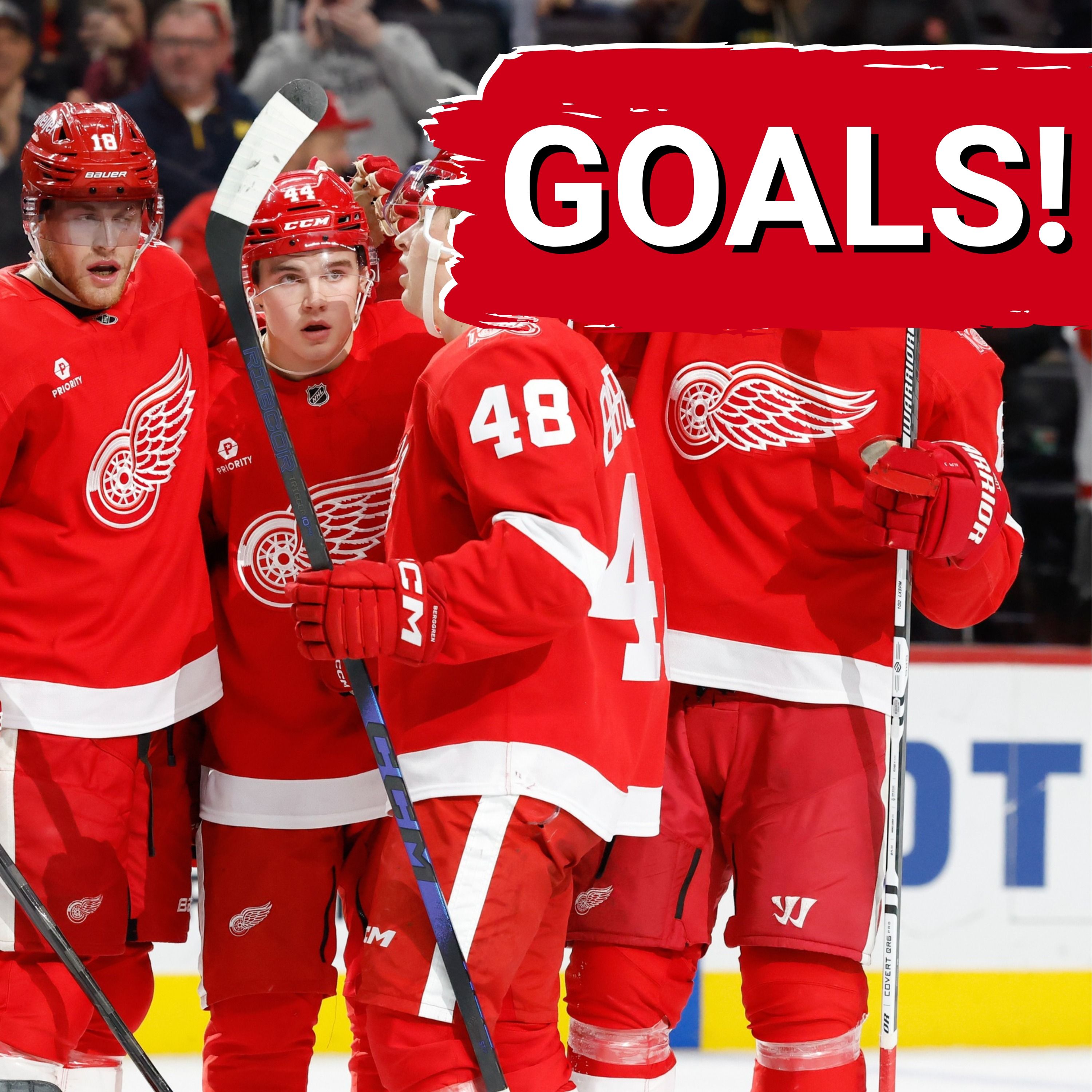 Alex DeBrincat's 3-points leads Detroit's cathartic offensive explosion