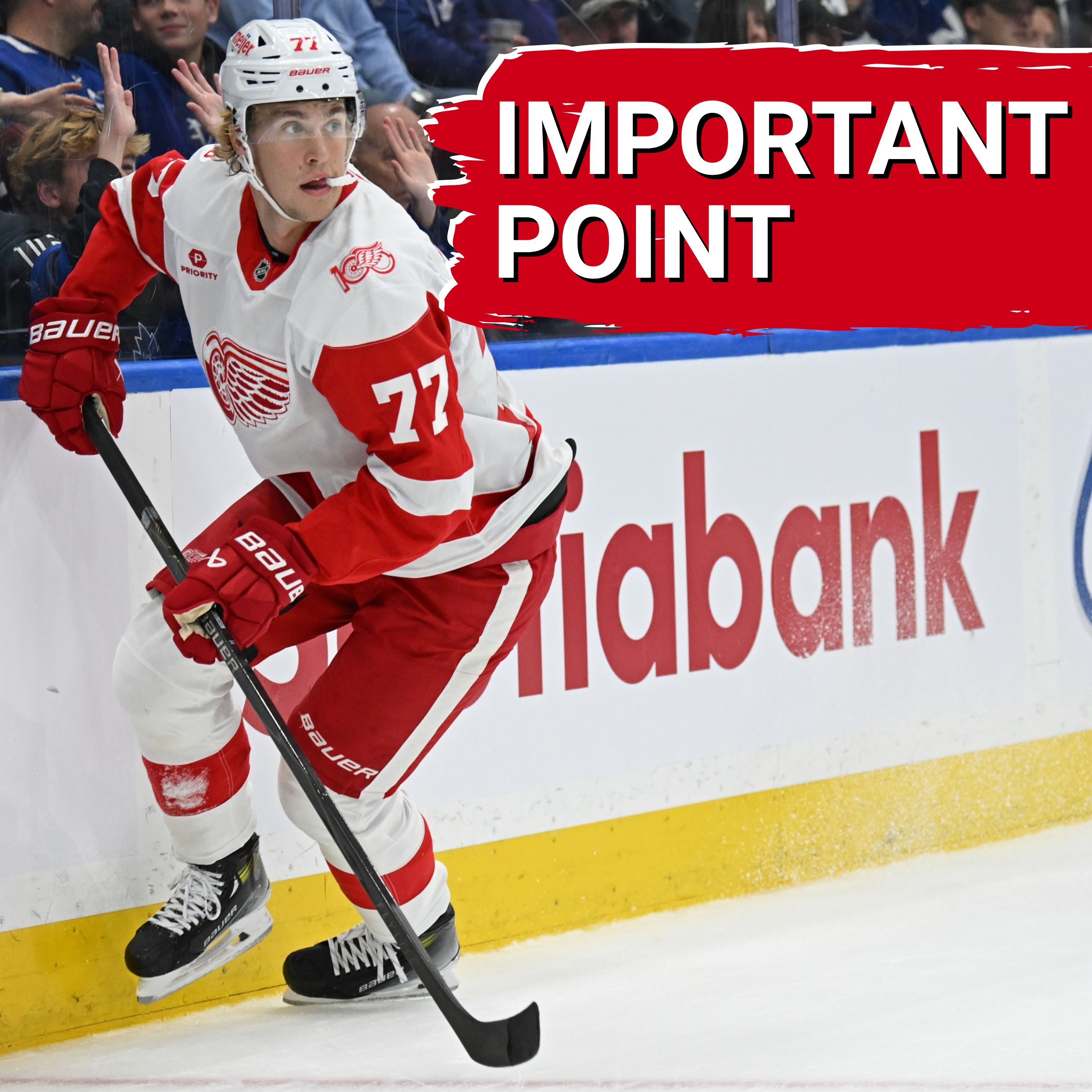 Important Point | Red Wings battle back in third for valuable OT point in Dallas
