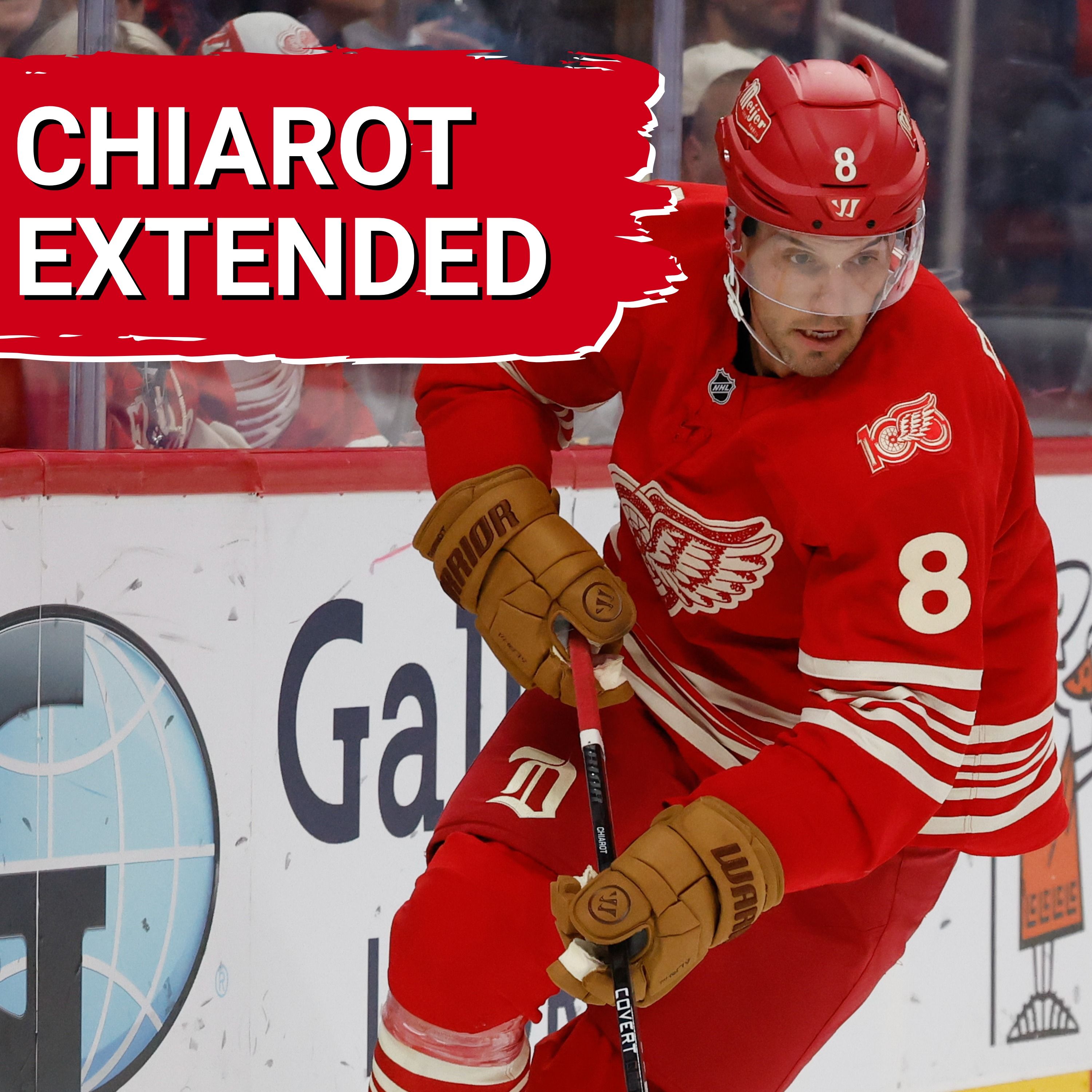 Good deal — Ben Chiarot signs a 3-year, $3.85M AAV extension with the Detroit Red Wings