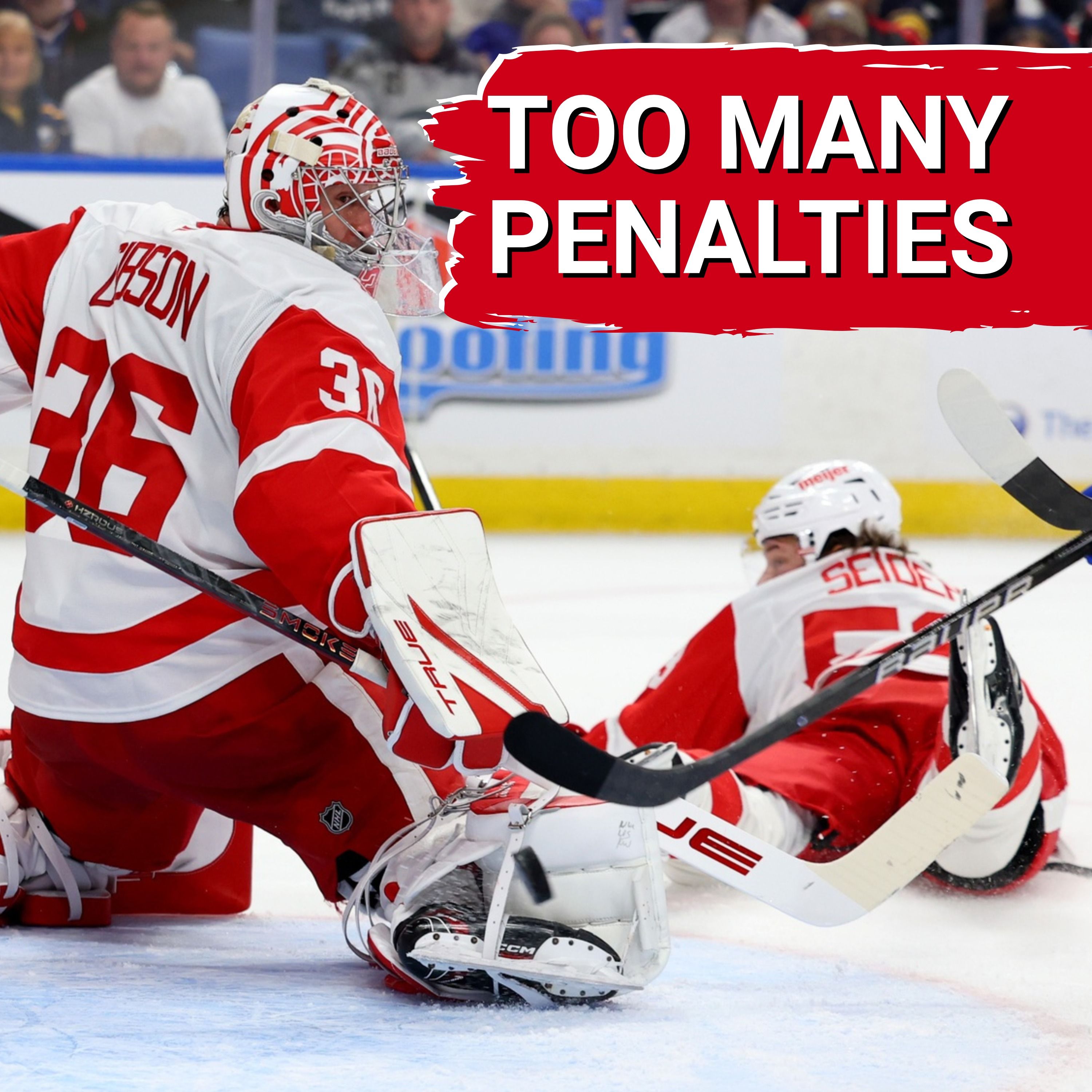 Penalties prove costly as Detroit's winning streak is snapped in Buffalo | Emmitt Finnie & Dylan Larkin stay hot