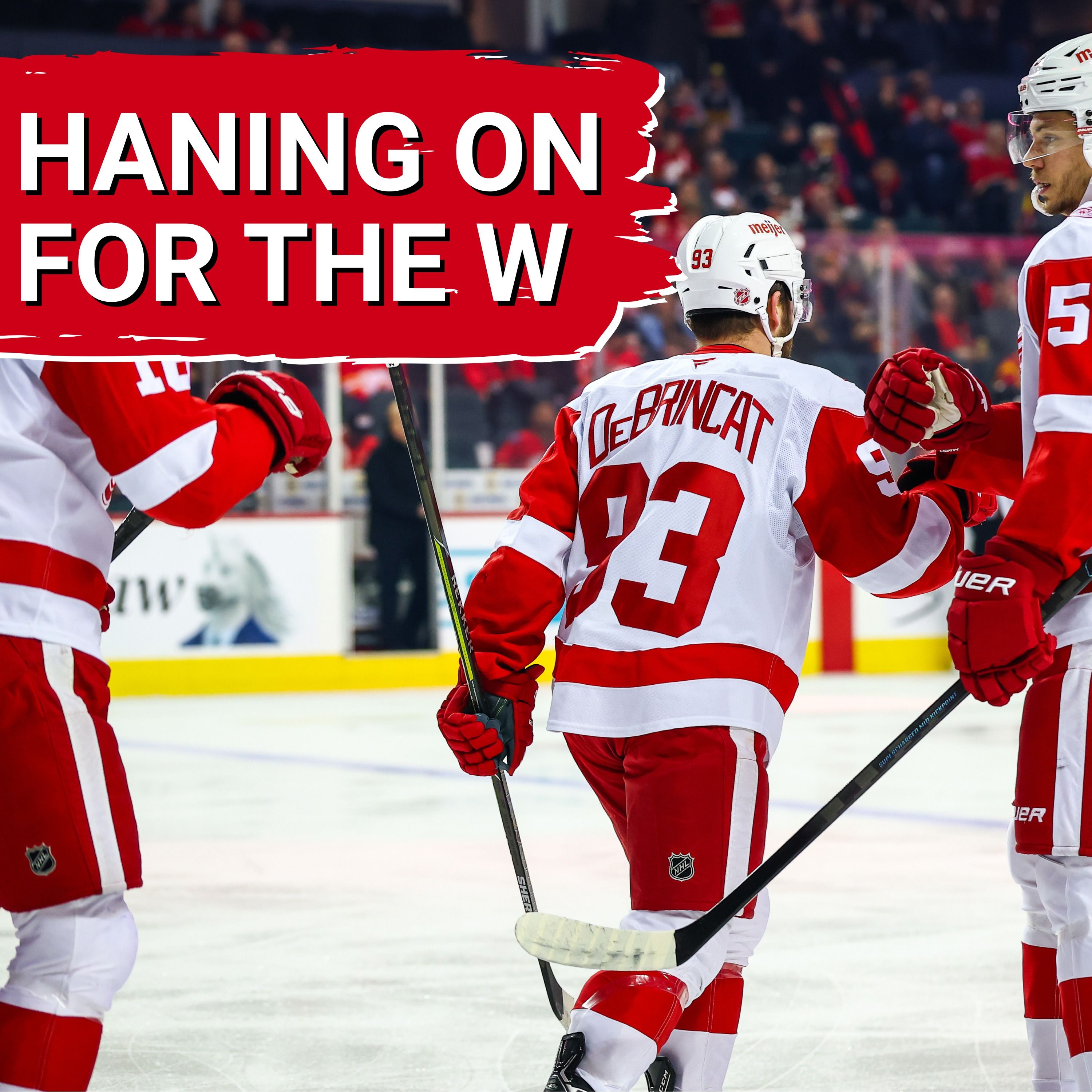 Red Wings barely hang on to beat Flames, thanks in large part to Alex DeBrincat's 3-point night Red Wings barely hang on to beat Flames, thanks in large part to Alex DeBrincat's 3-point night