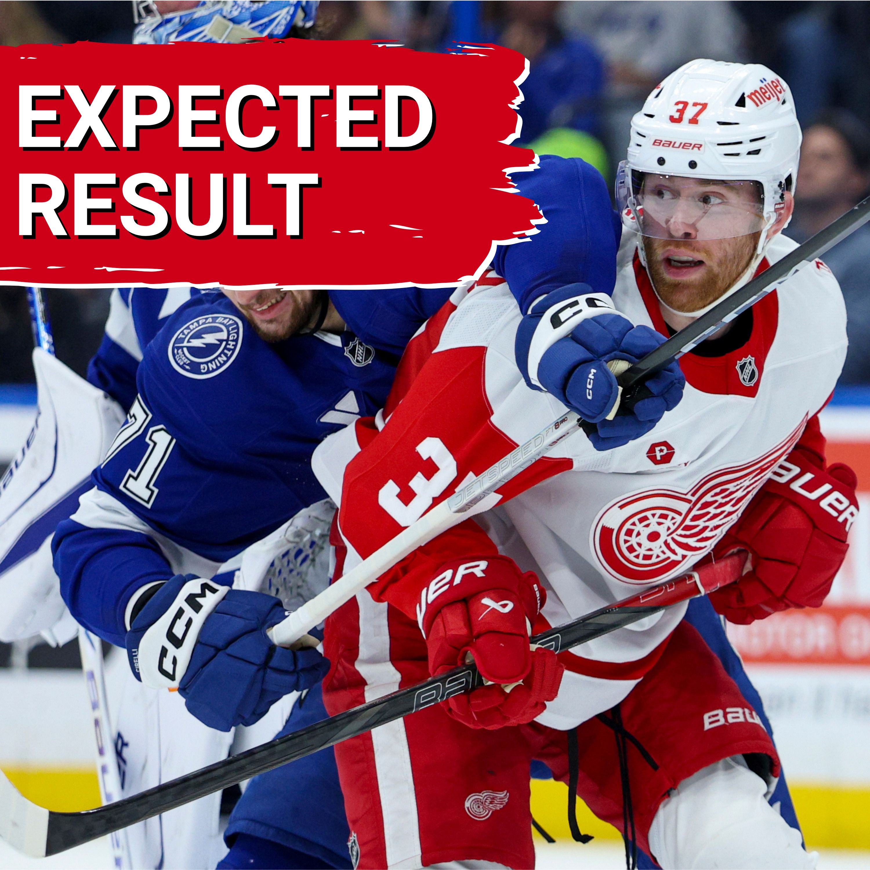 Good effort, expected result: Banged up Red Wings can't get it done in Tampa despite strong showing