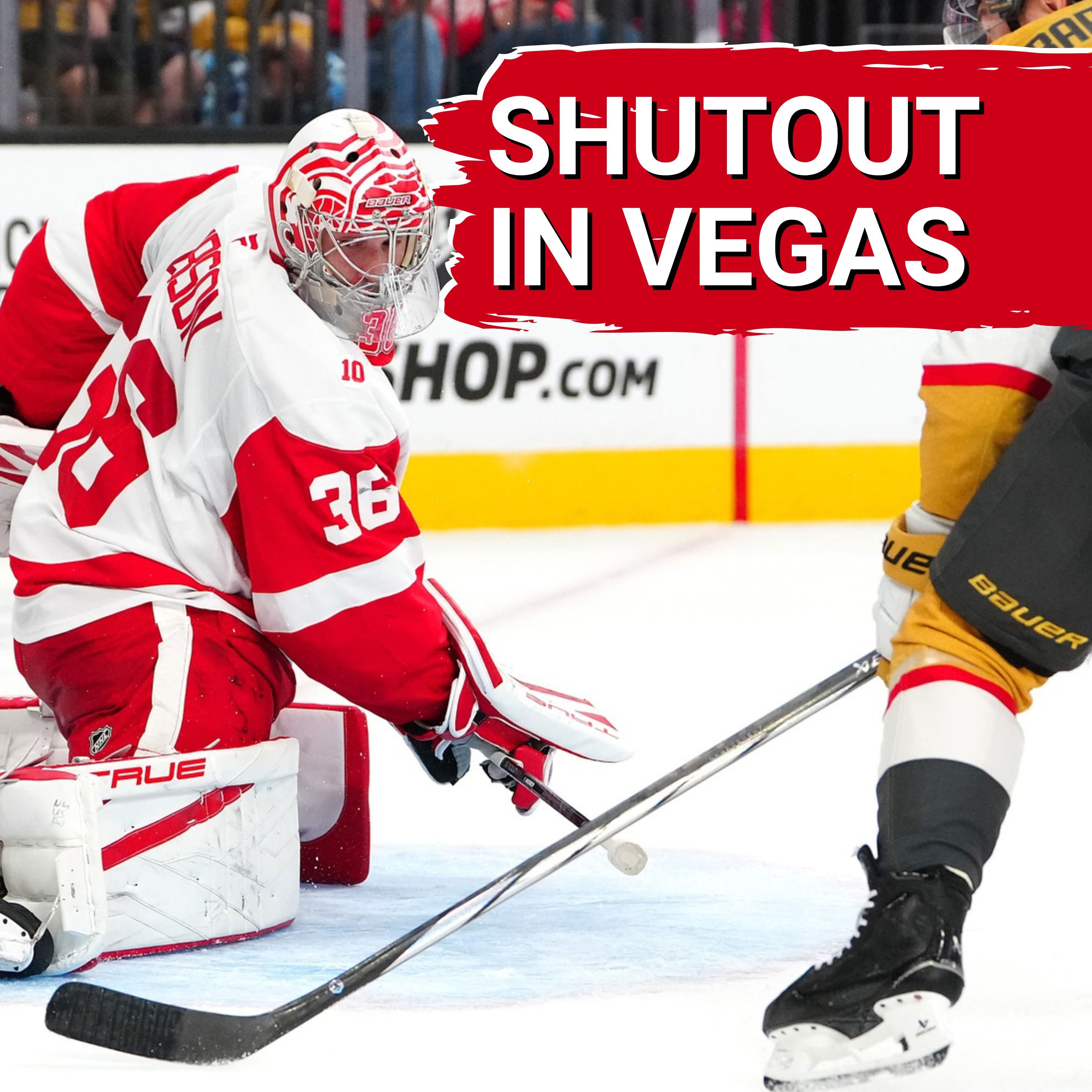 Red Wings shutout in Vegas, despite bounce back performance from John Gibson