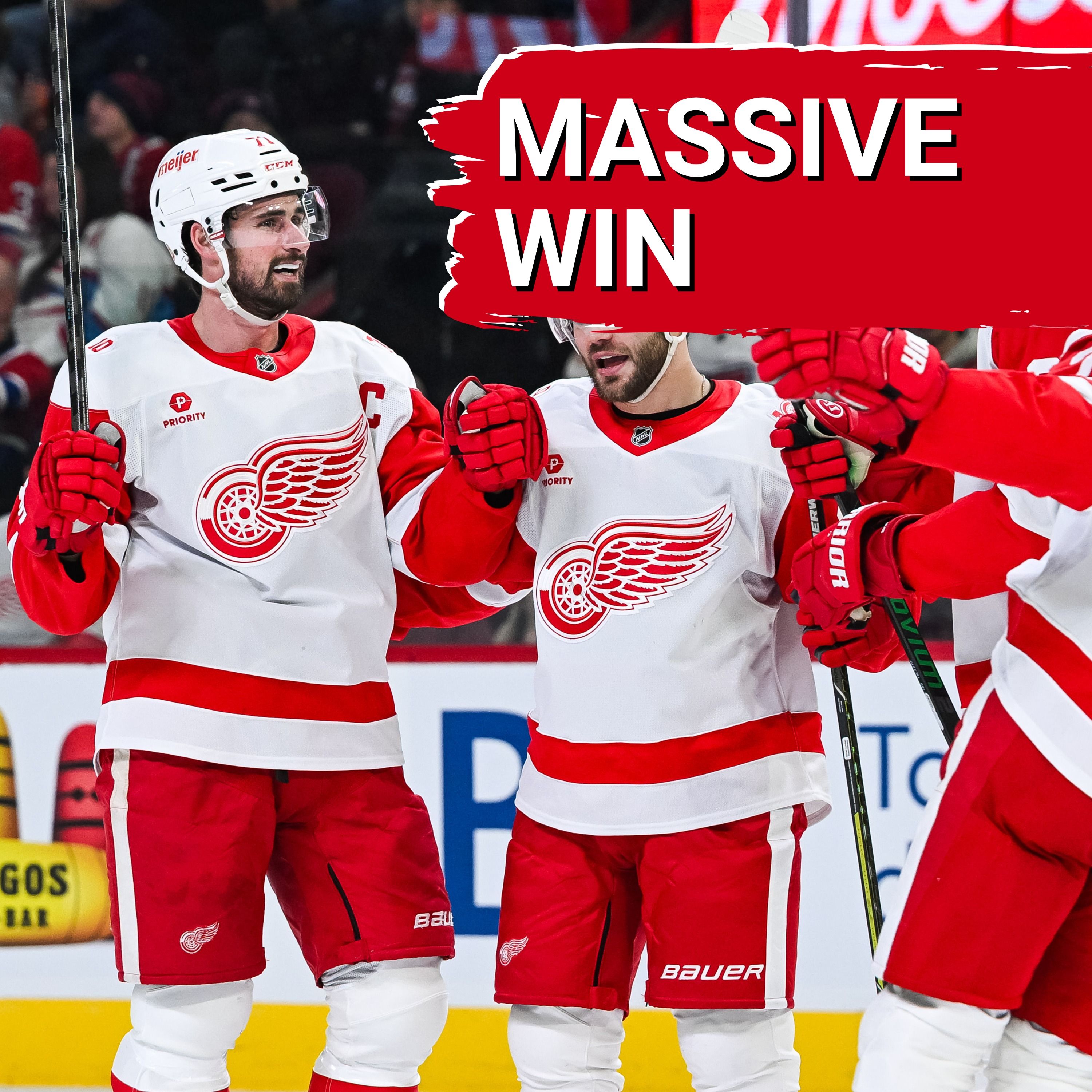 MASSIVE WIN: Red Wings shutout Montreal Canadiens in battle for top of the Atlantic