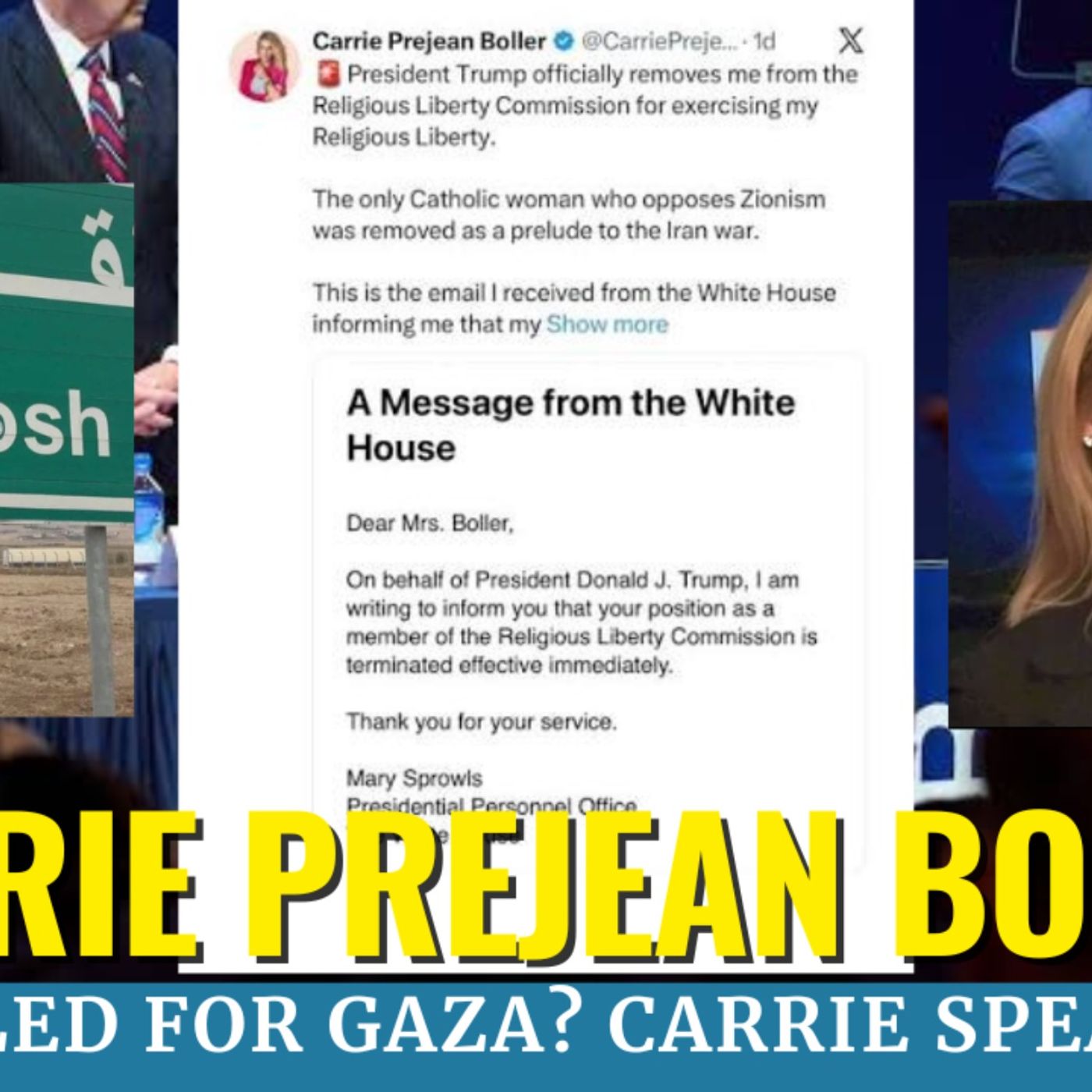 Cancelled for Gaza? Carrie Prejean Boller Speaks Out episode artwork